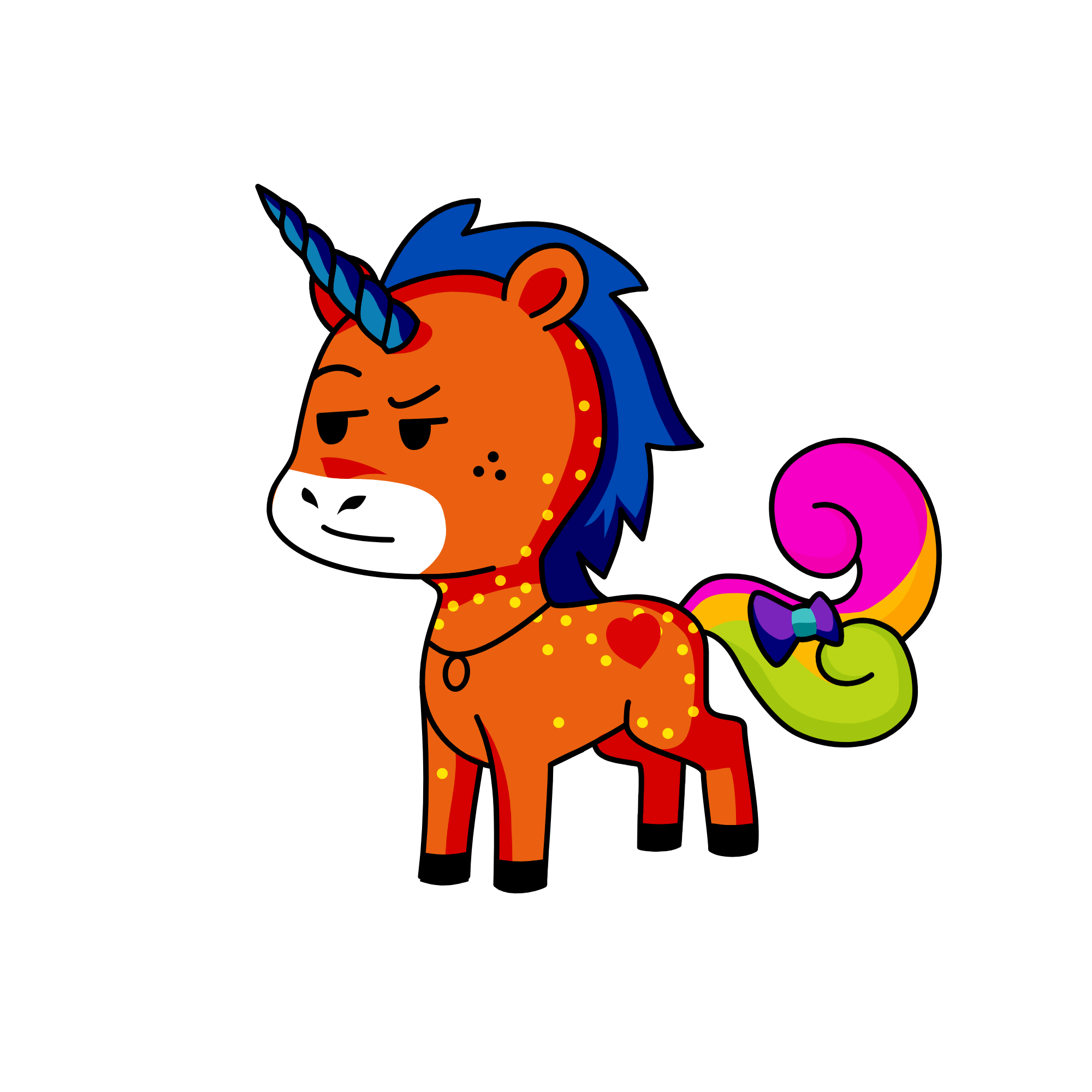 Please enter a name..., the unicorn