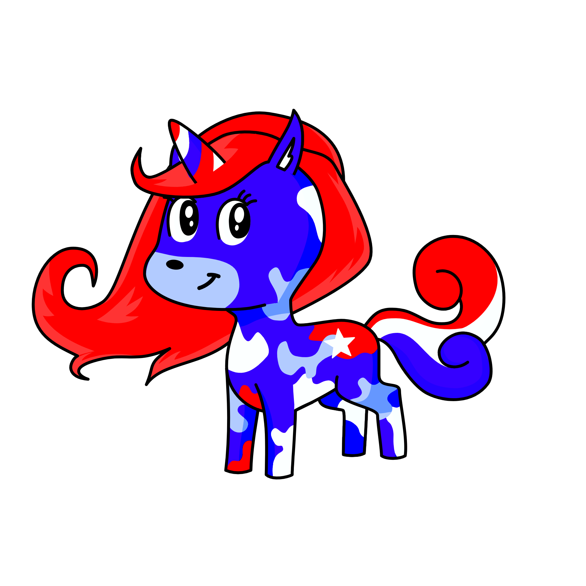 USA, the unicorn