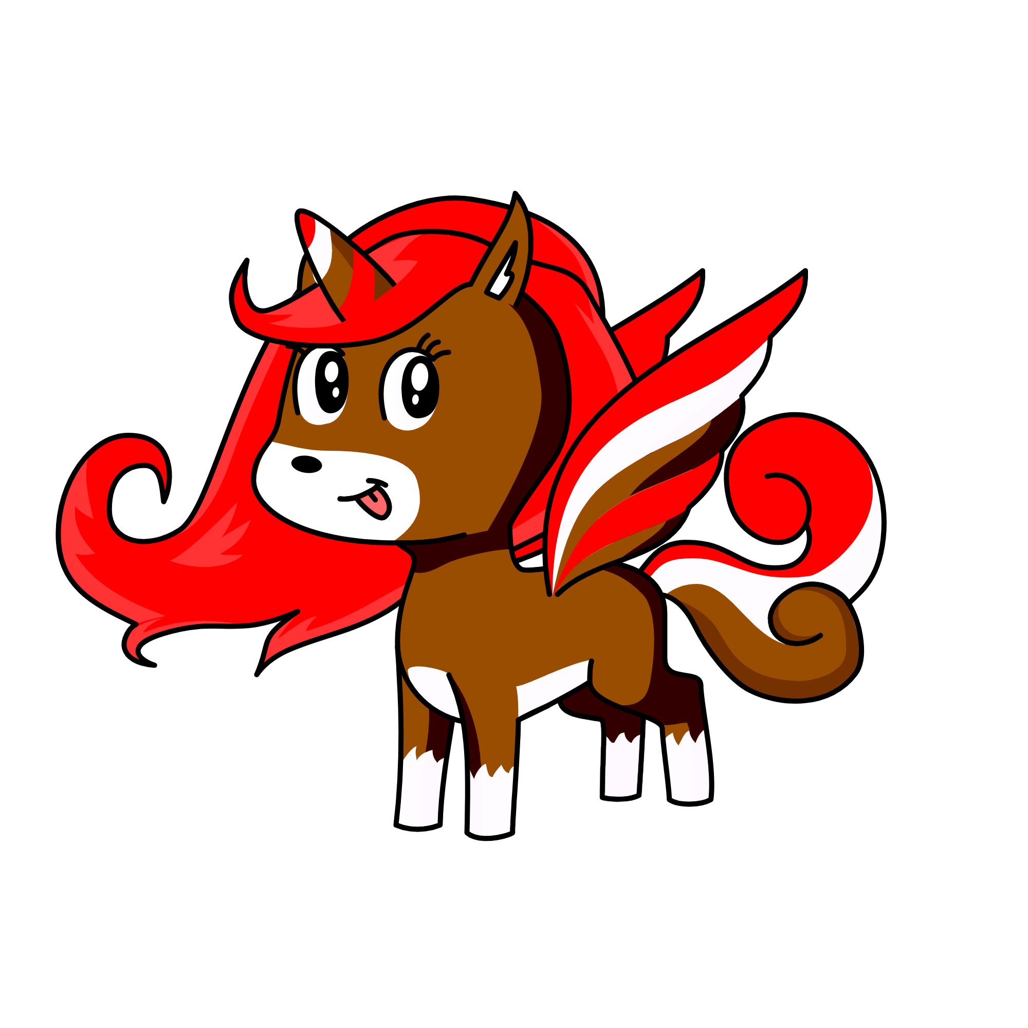 Coke, the unicorn