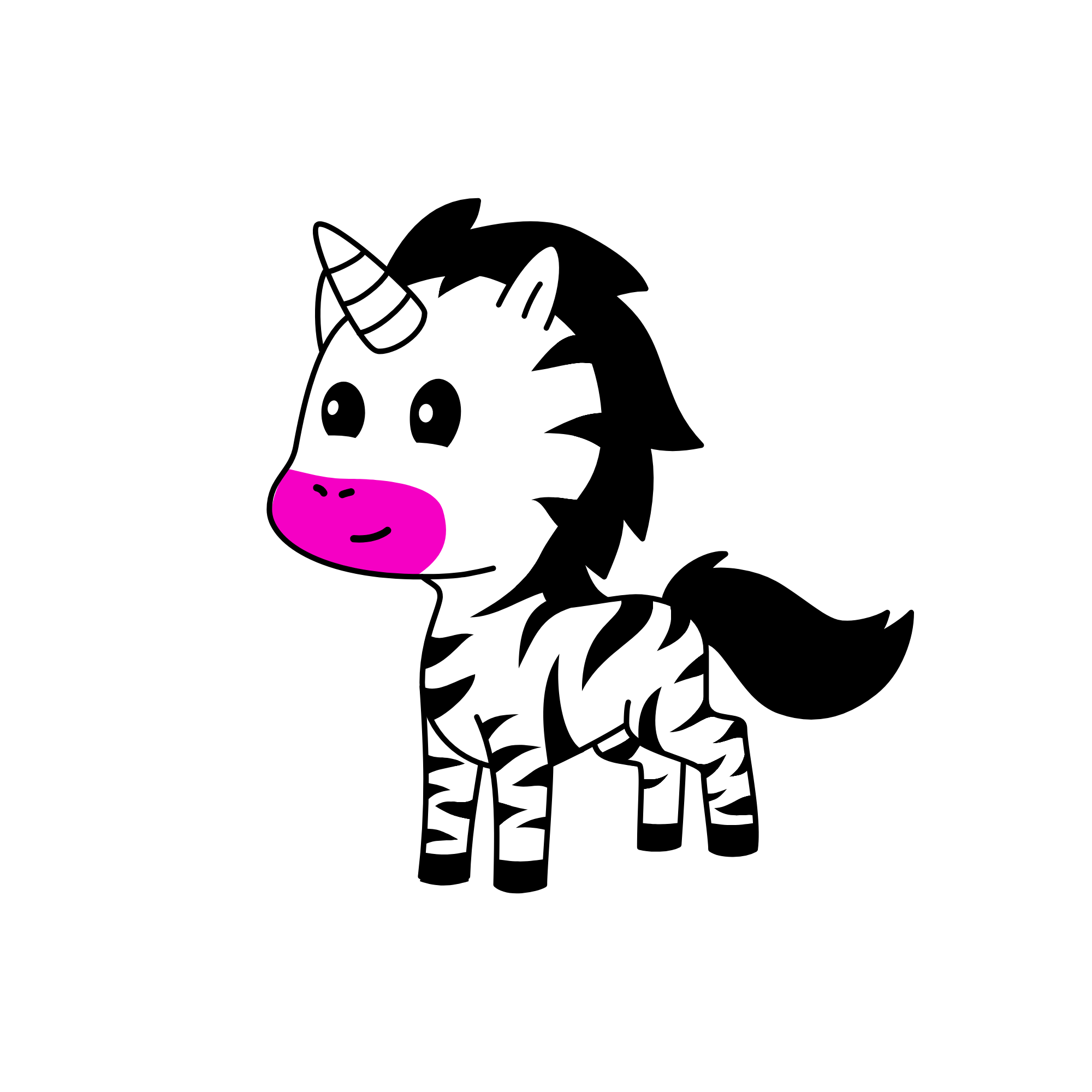 zebra, the unicorn