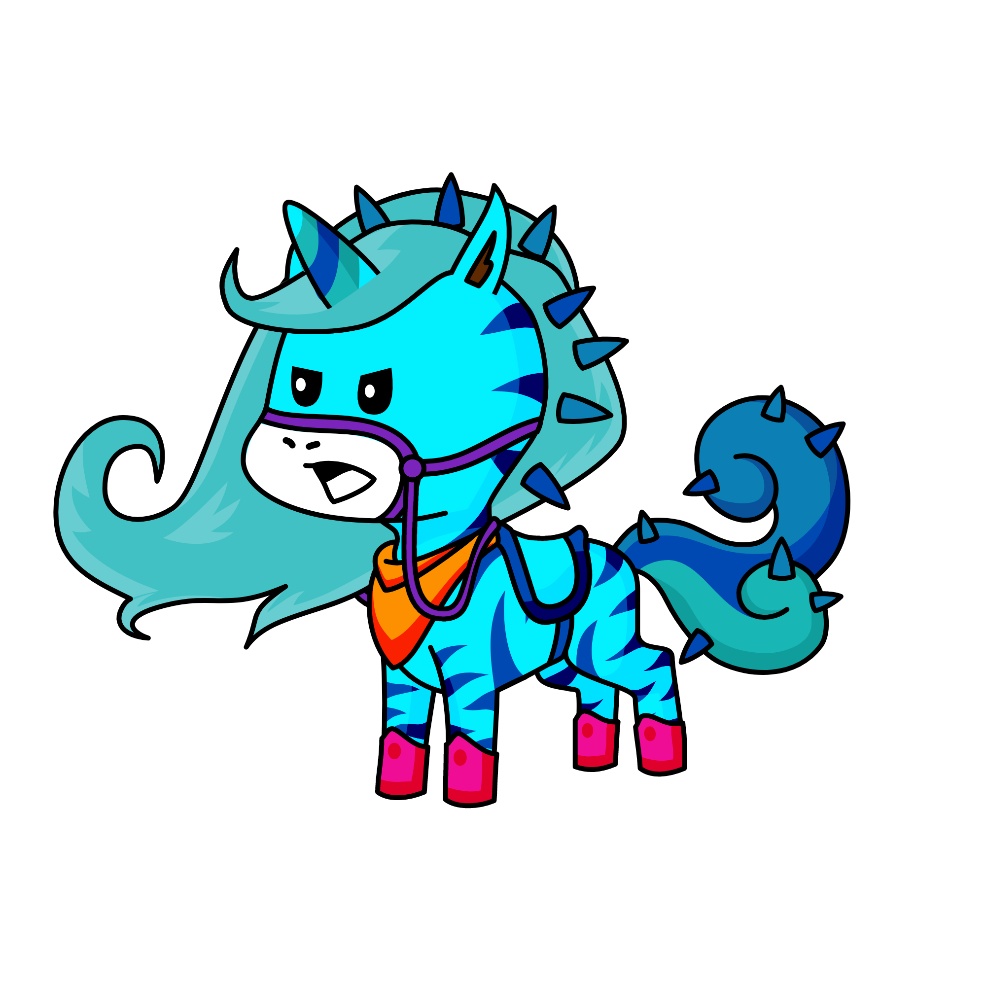 Queen Lightning, the unicorn