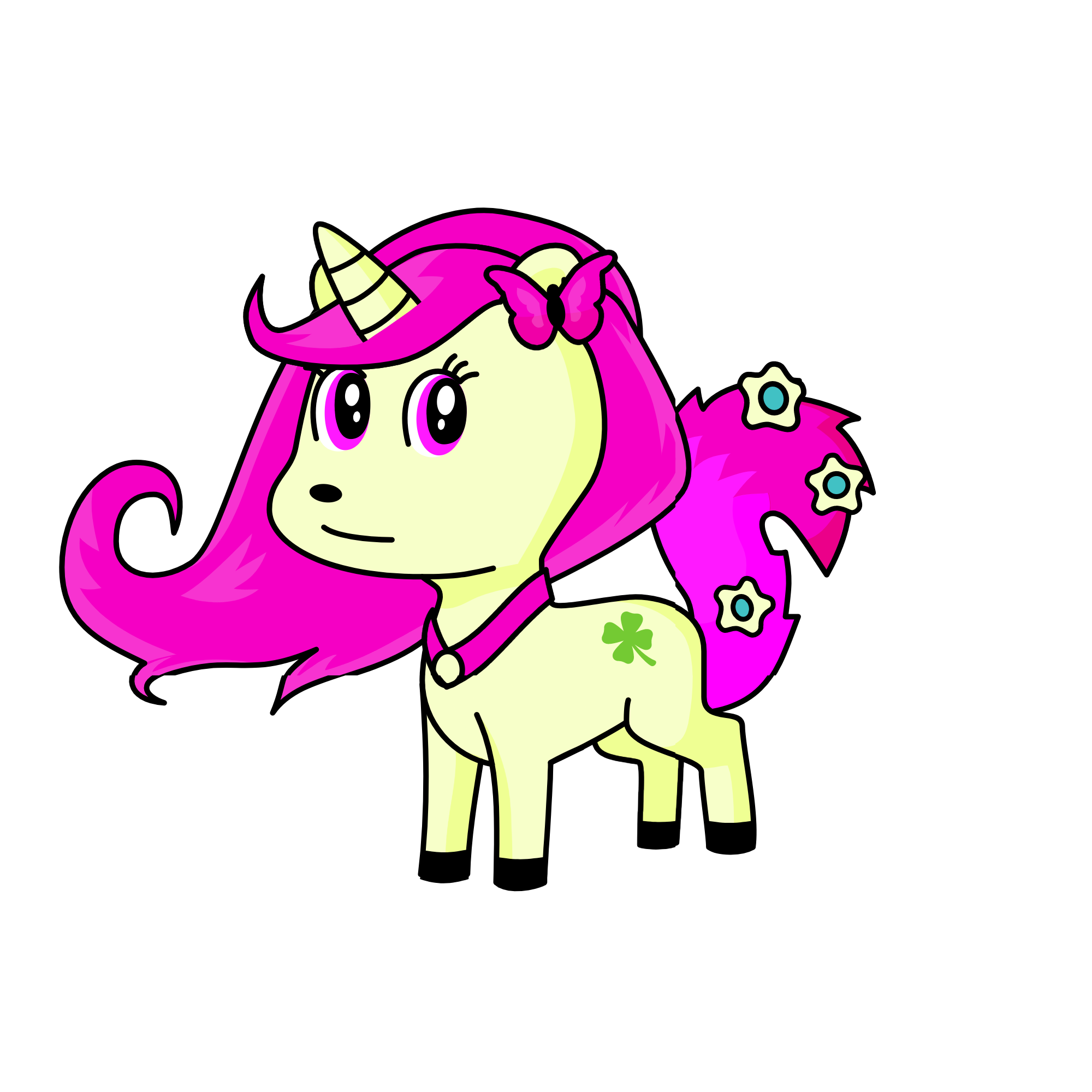 fluttershy, the unicorn