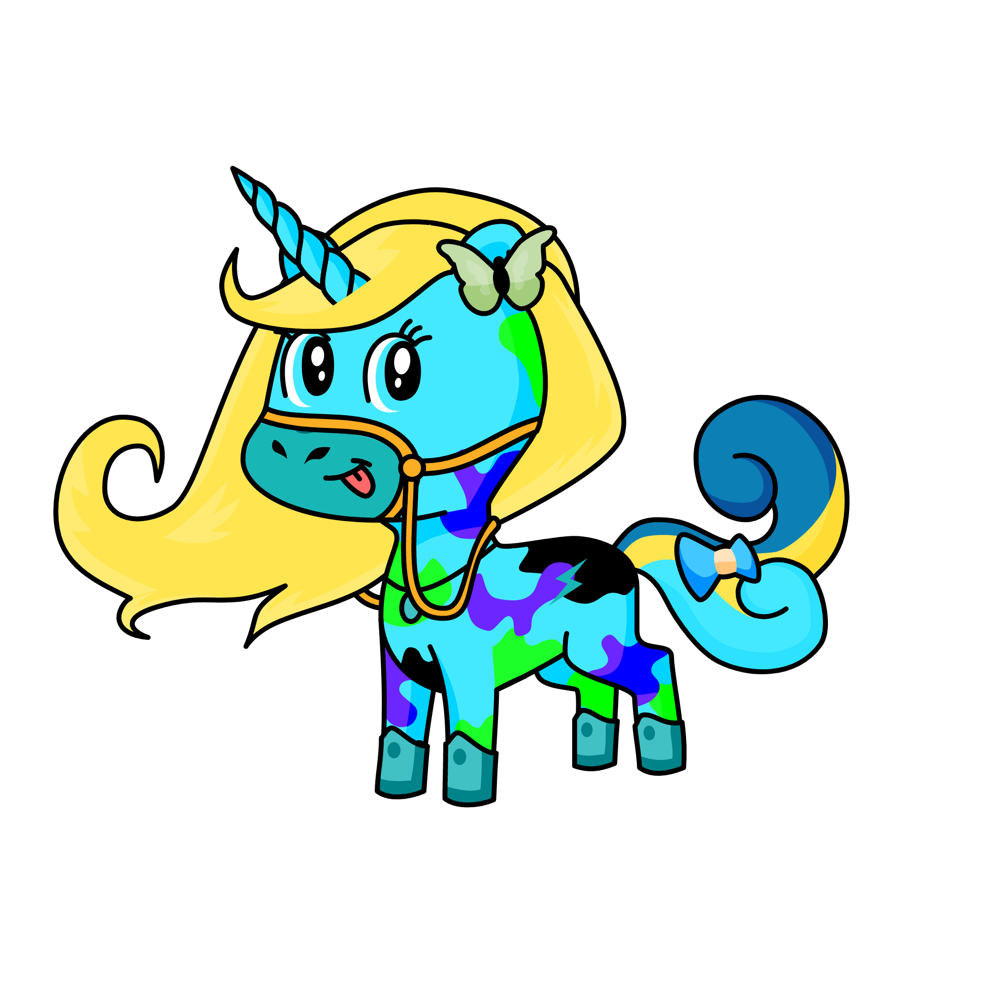 aqua, the unicorn