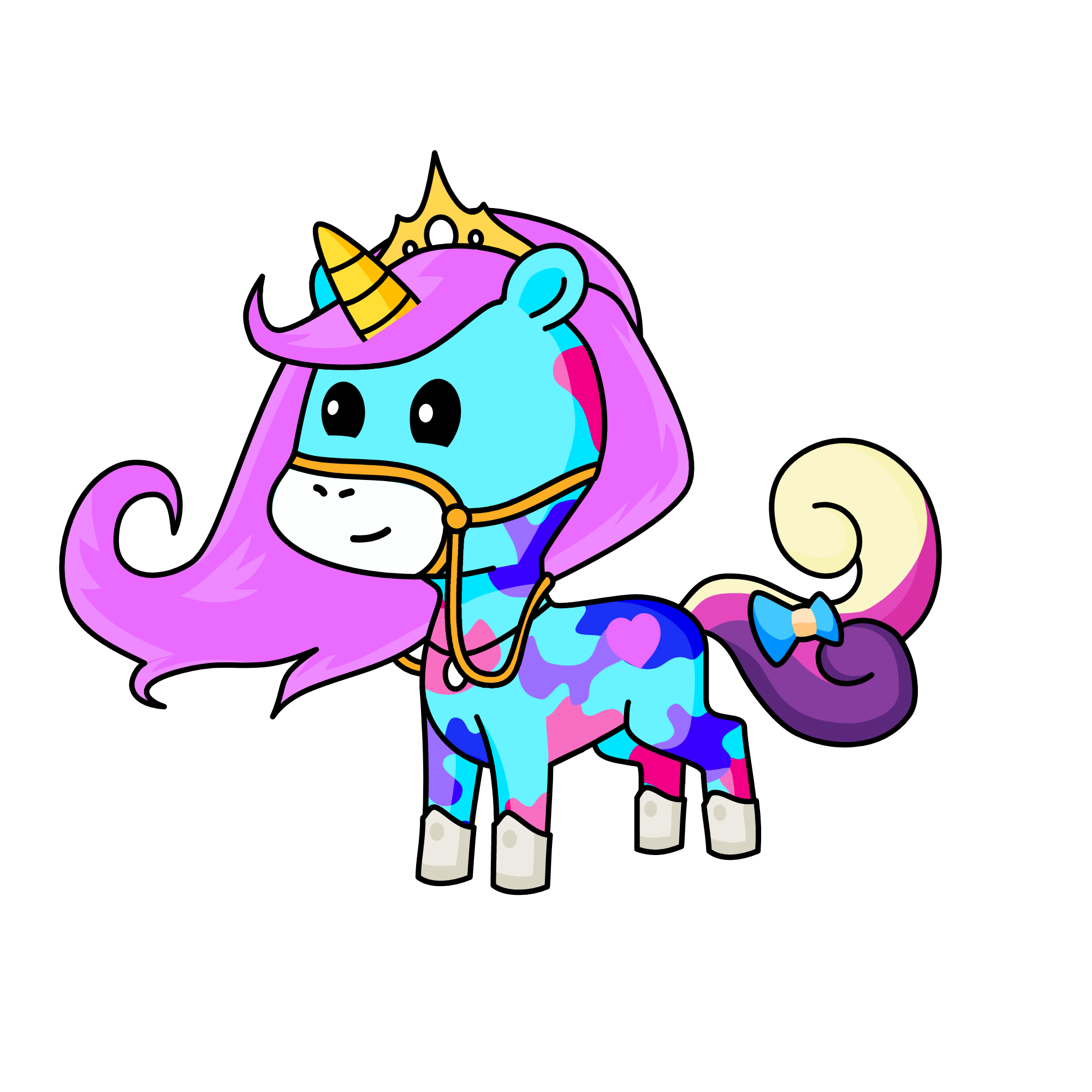 sunset, the unicorn