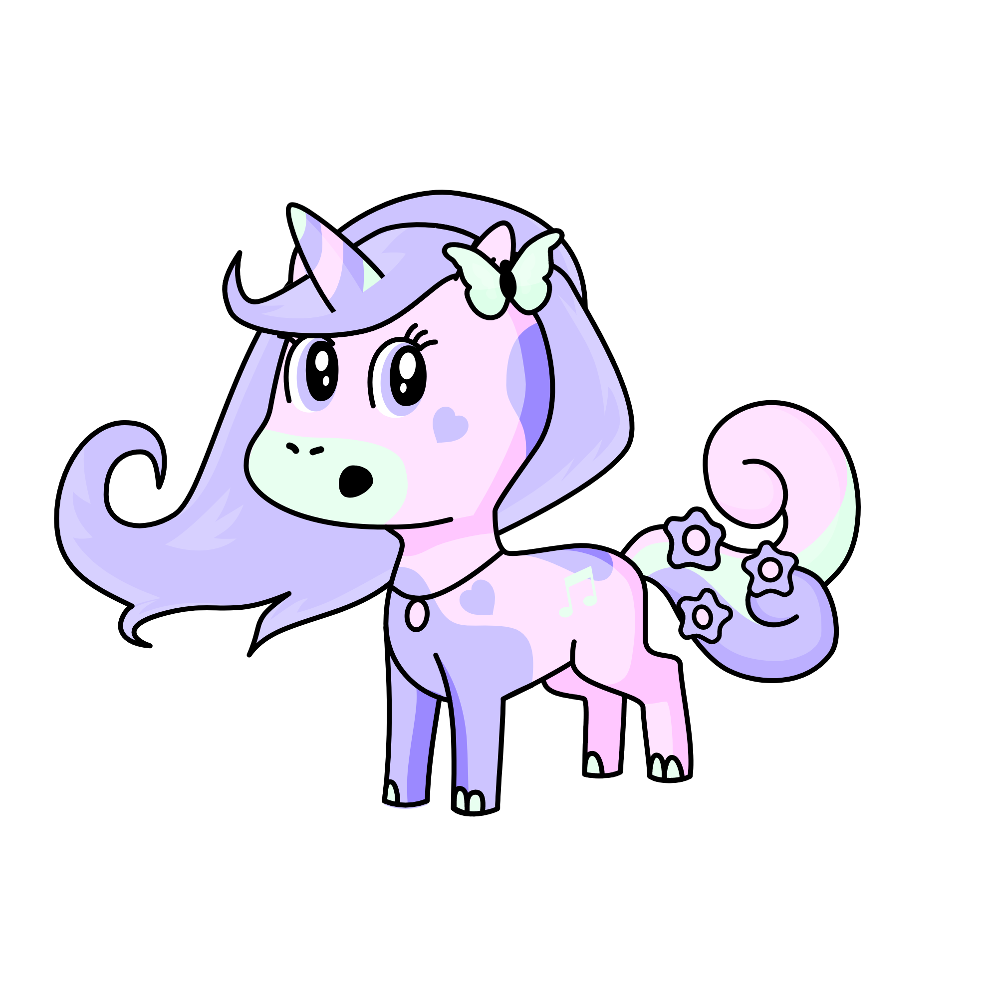 cotton candy cloud, the unicorn