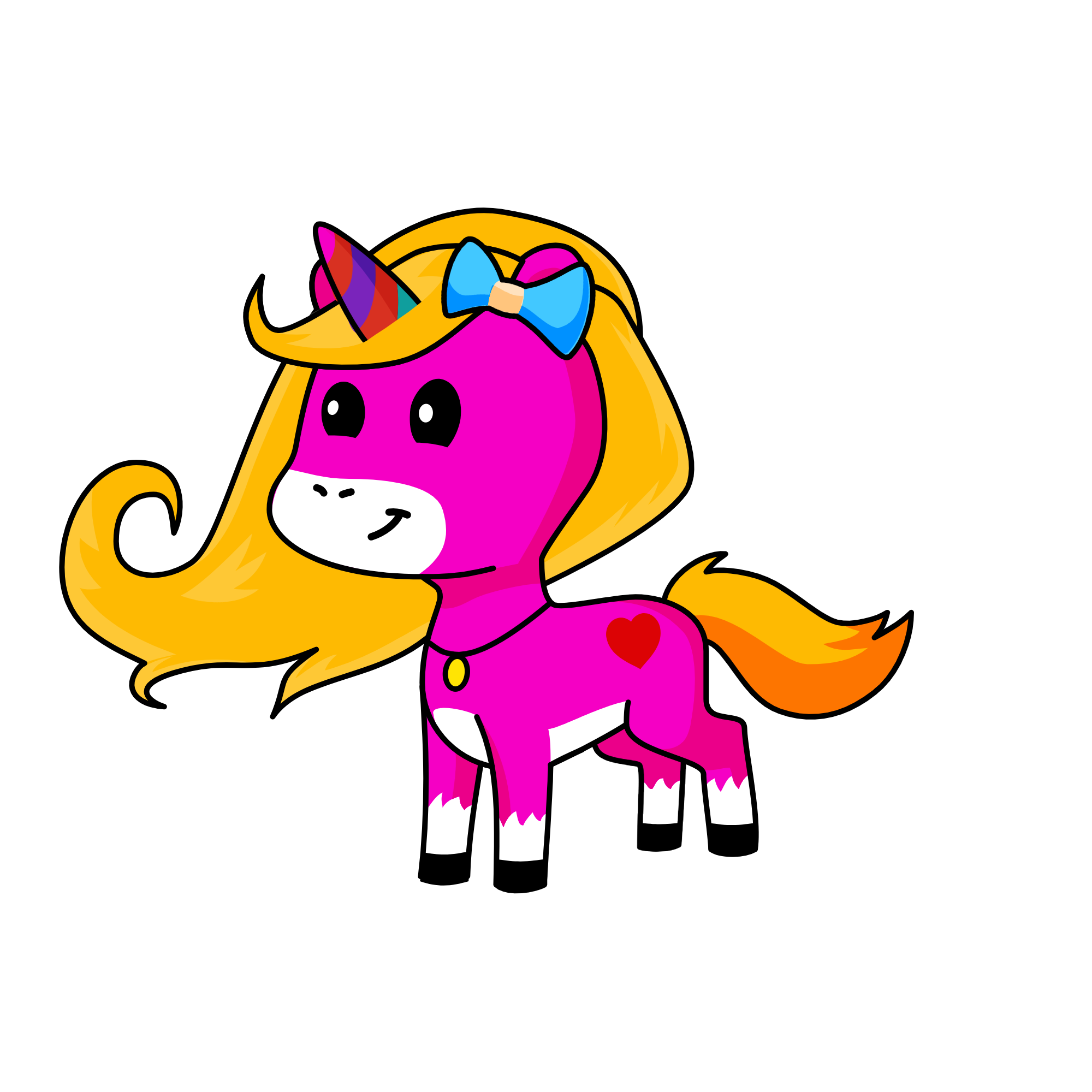 Pinky, the unicorn