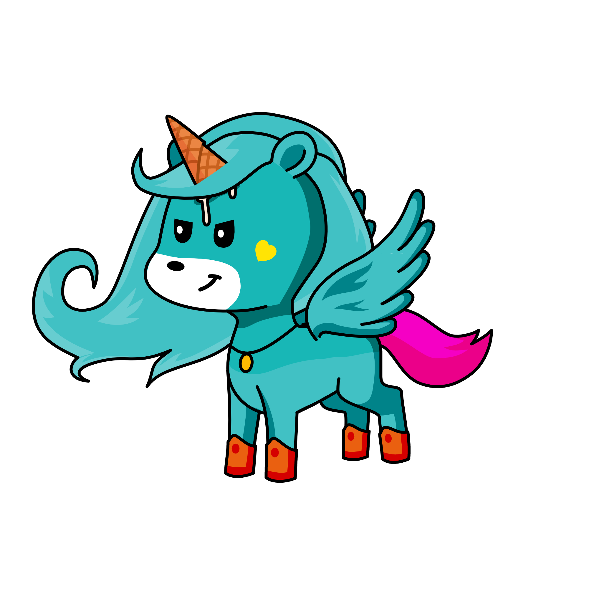 Icicle queen, the unicorn