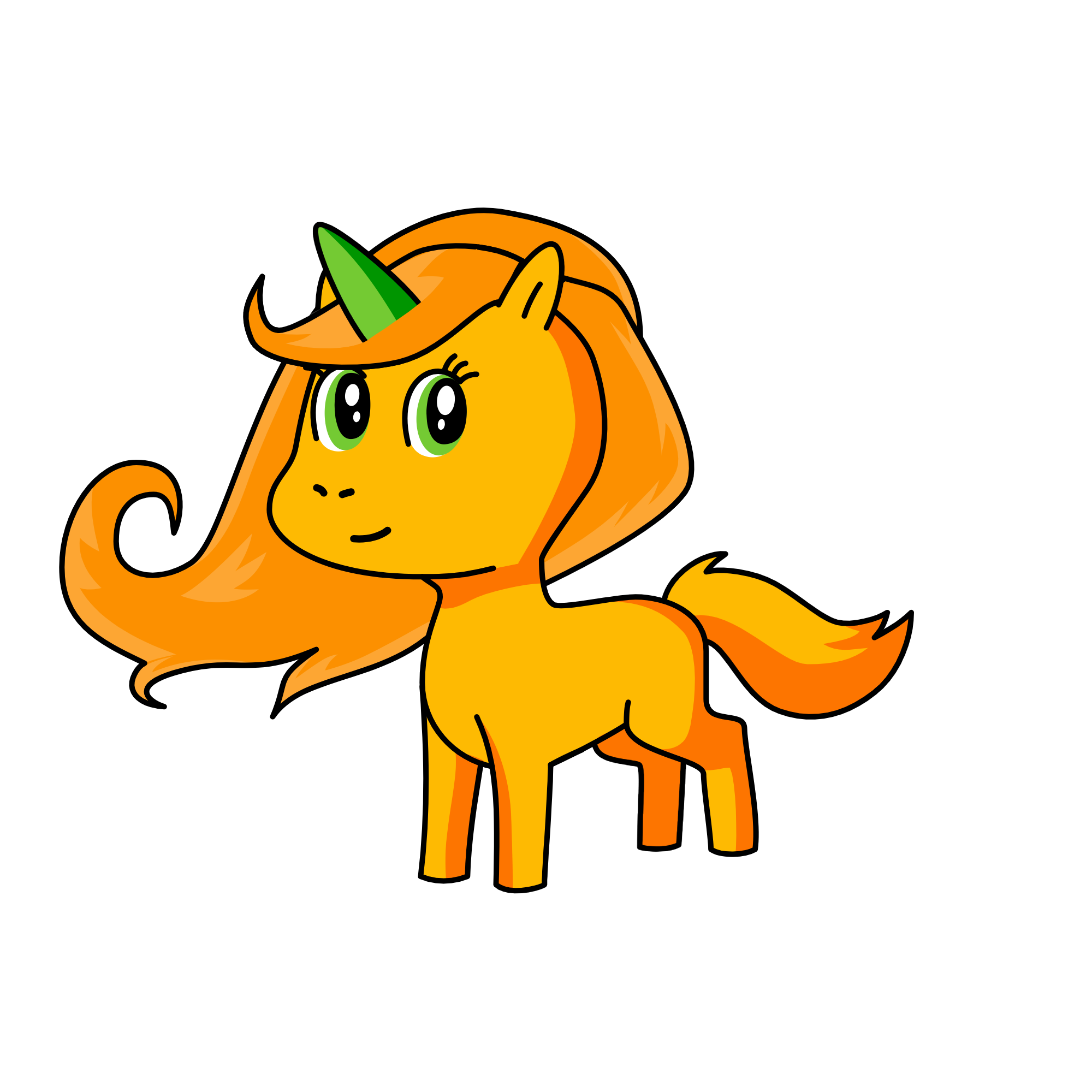 Pumpkin, the unicorn