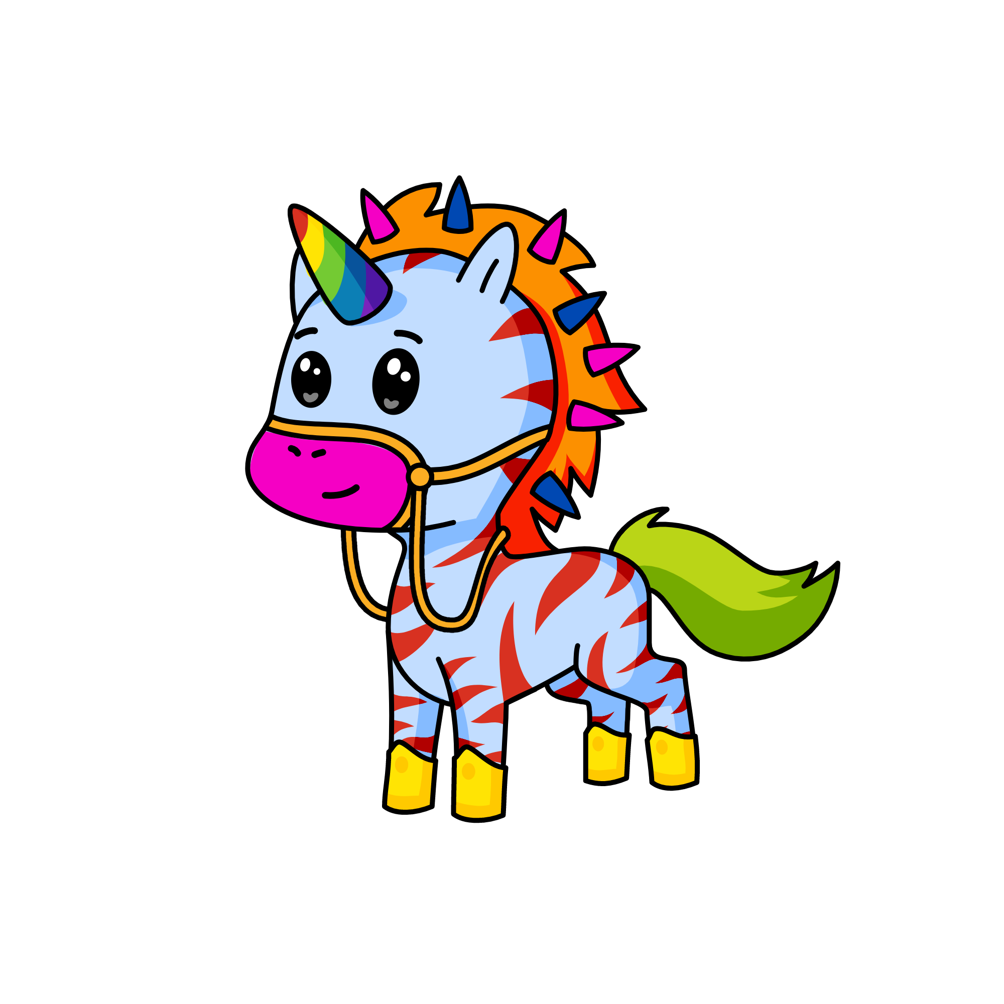 I tryed To make this look like rainbow dash ok i tryed, the unicorn