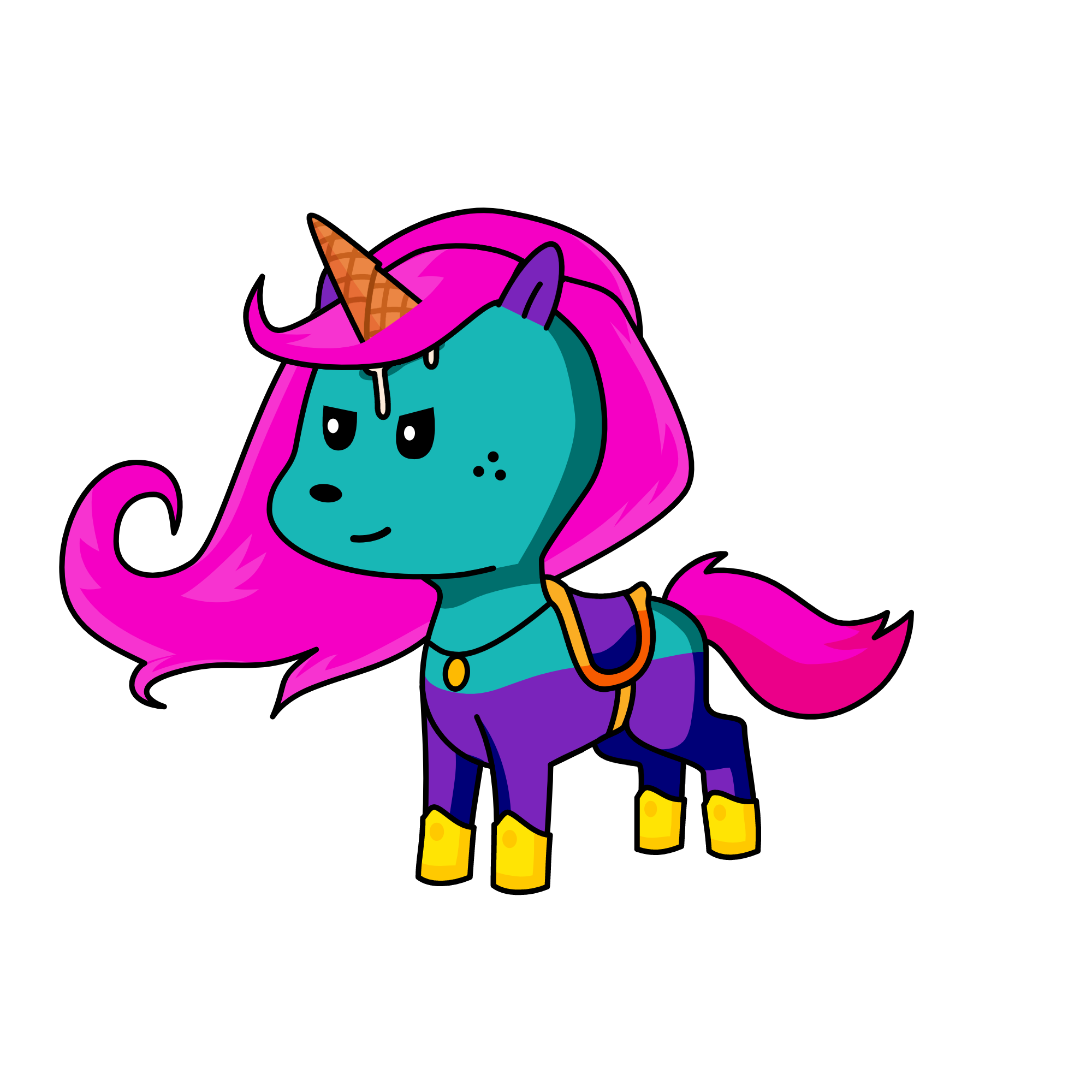 Ice Cream seller, the unicorn