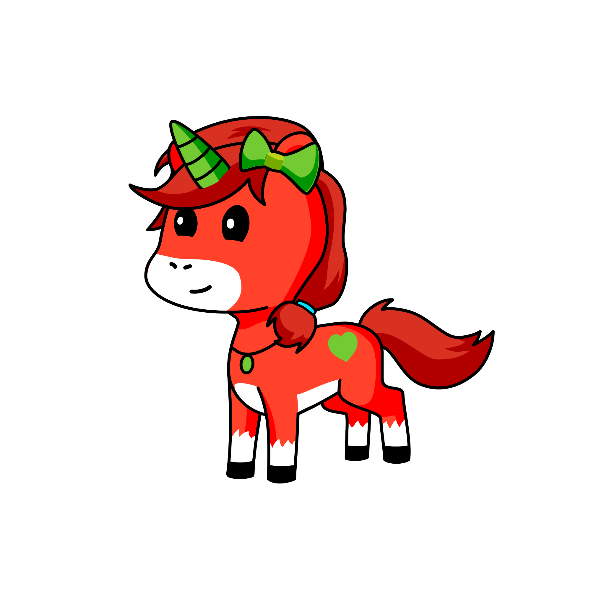 Strawberry, the unicorn