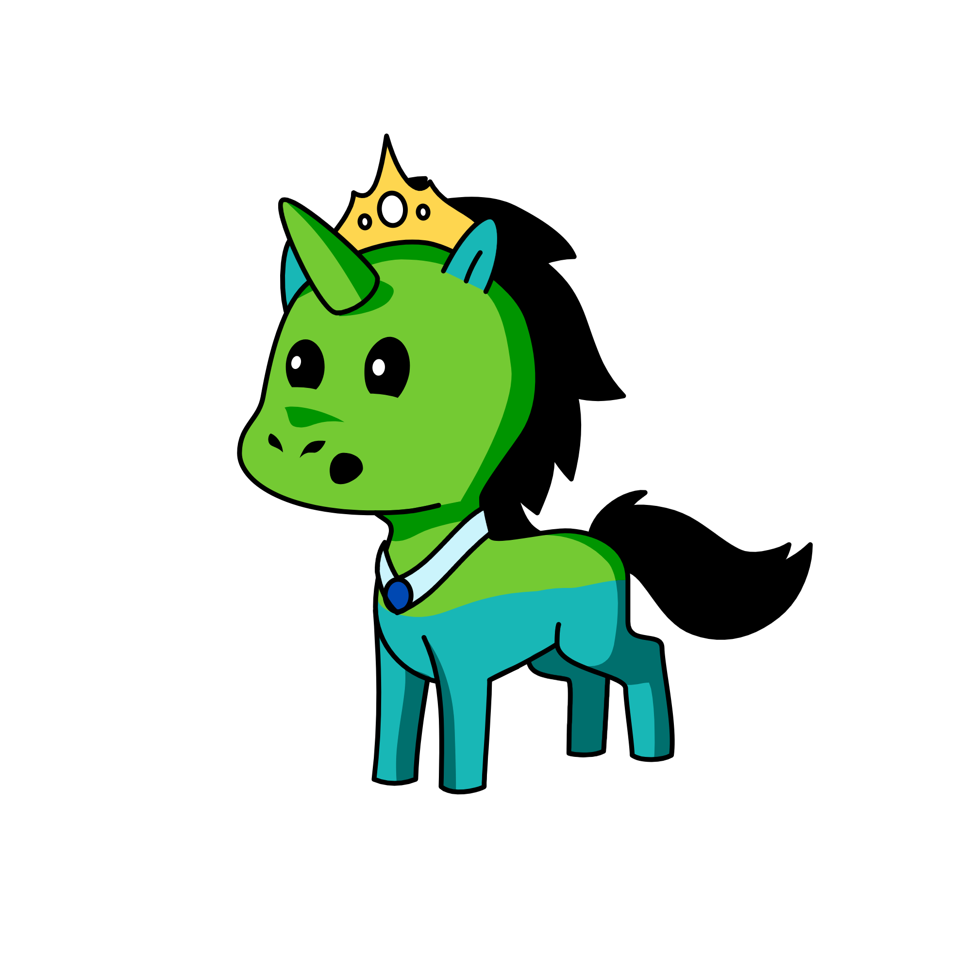 Queen of Zombies, the unicorn