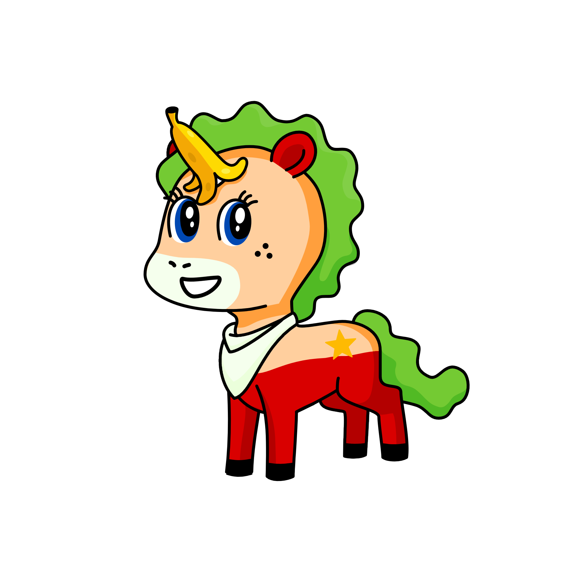 Clown, the unicorn