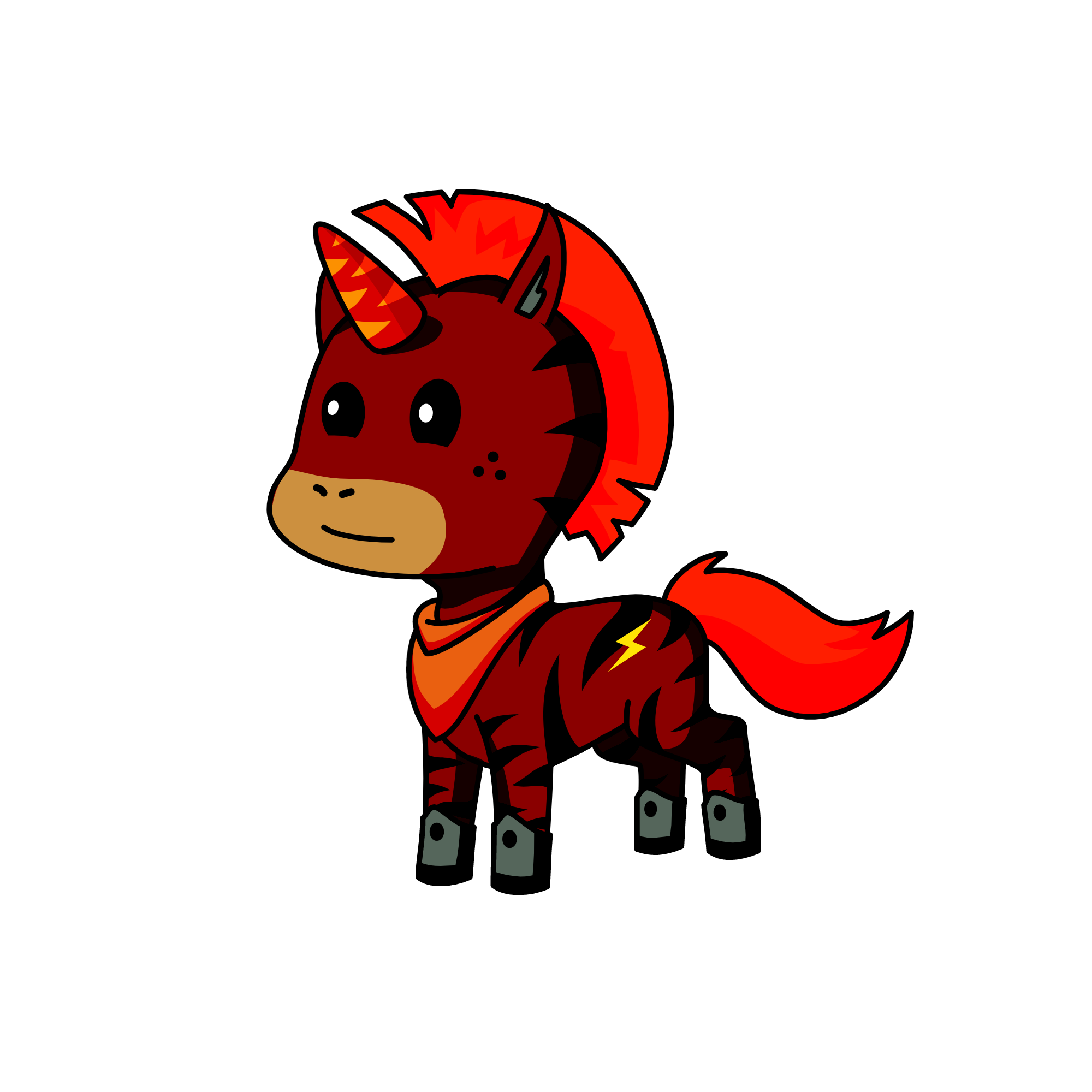 Red, the unicorn