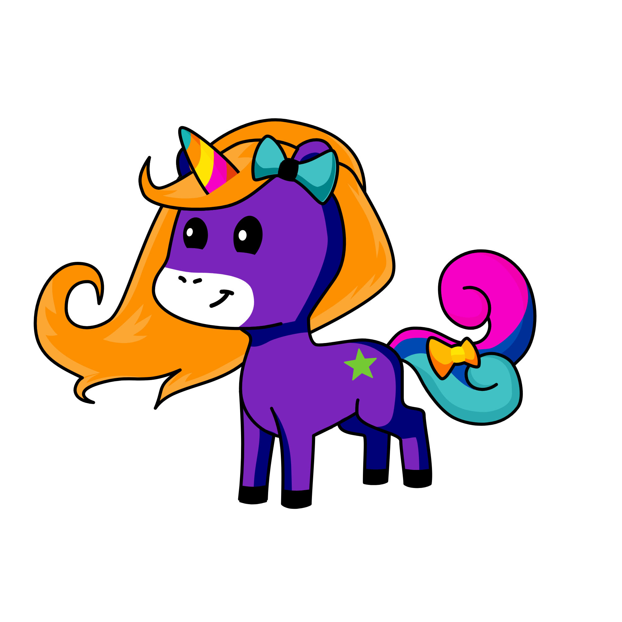 cat, the unicorn