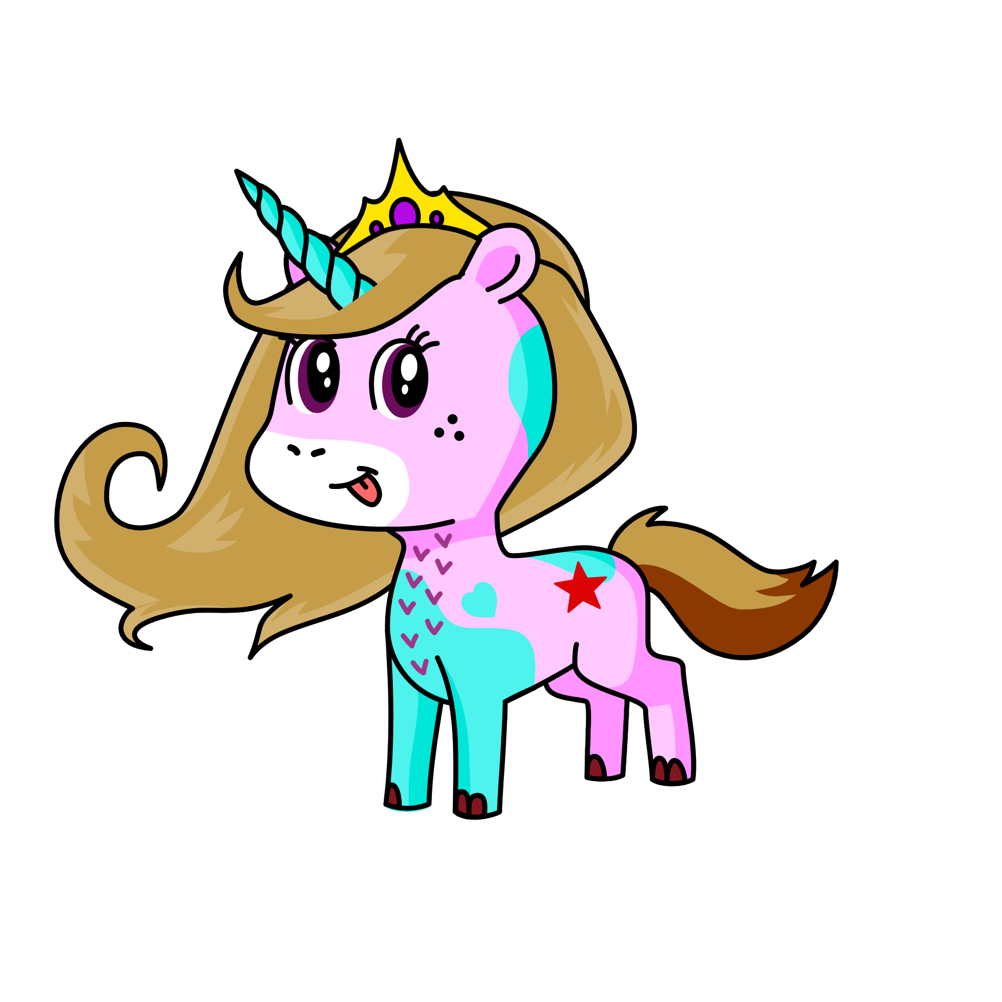 Dawn, the unicorn