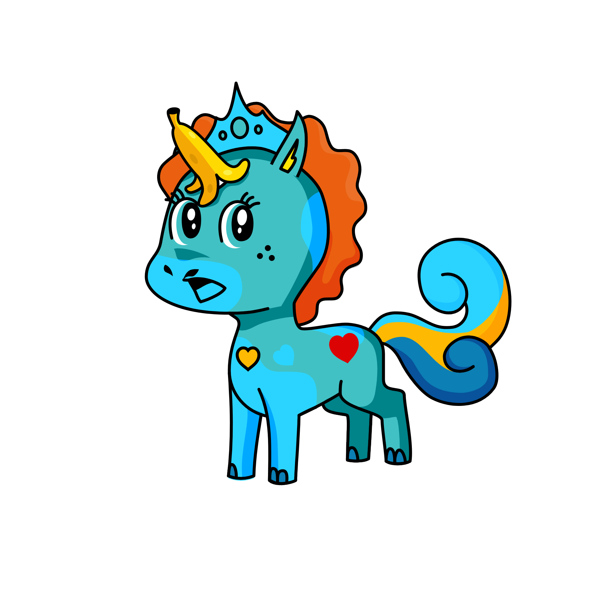 princess, the unicorn