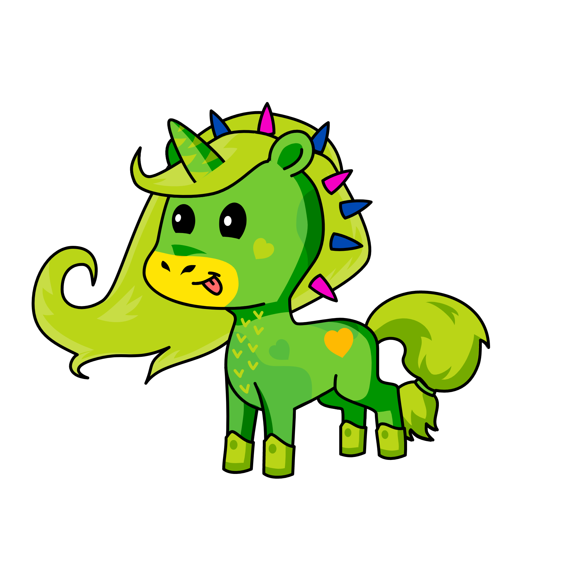 Emerald, the unicorn