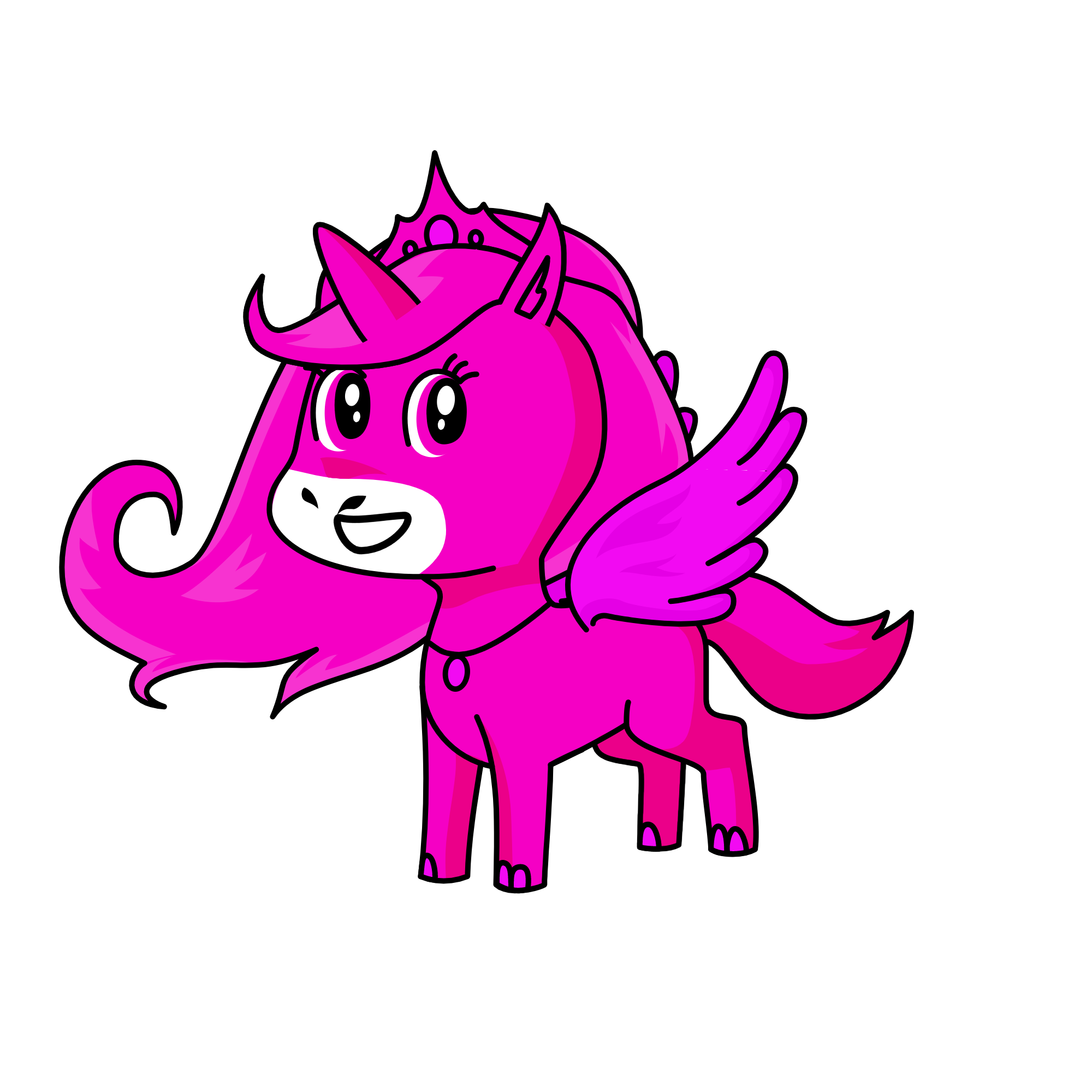 Pinky, the unicorn
