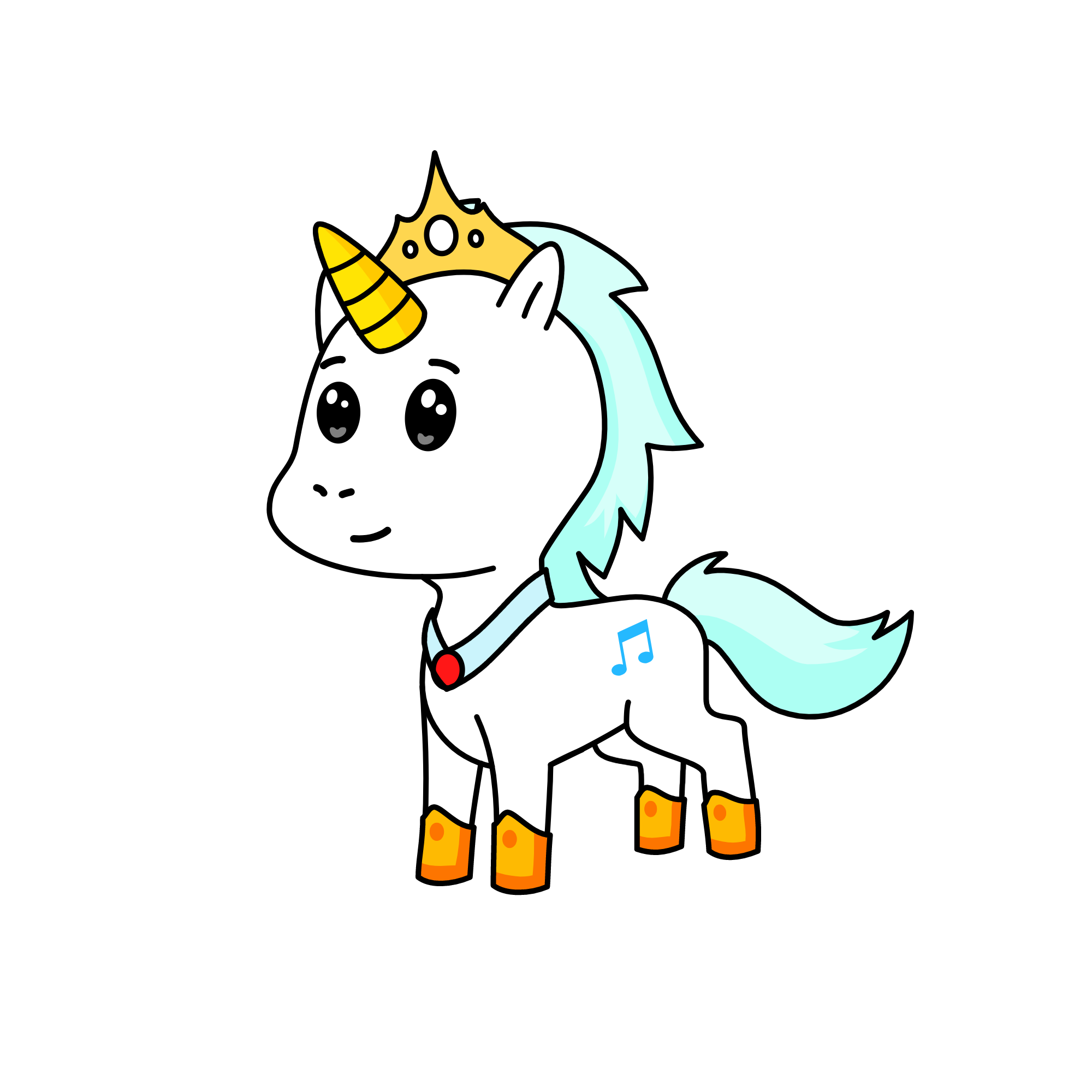 whiteti, the unicorn