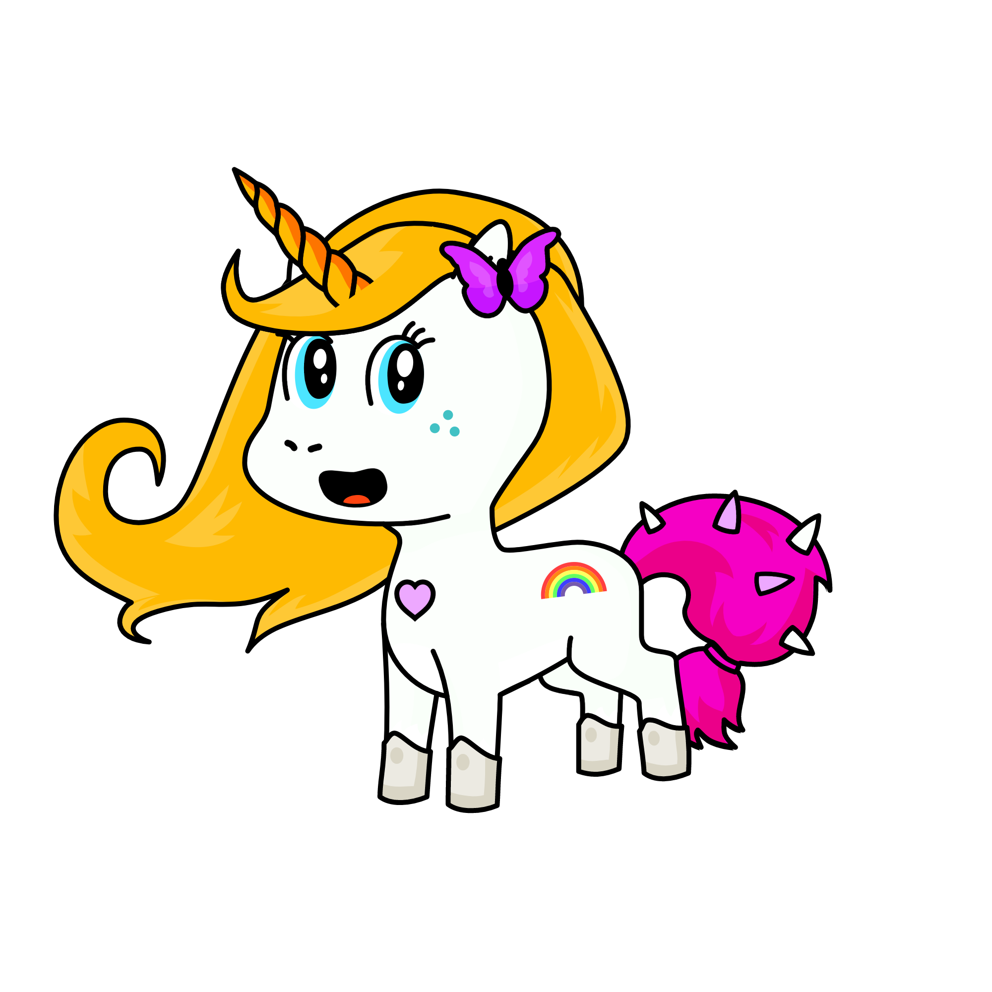 Honey, the unicorn