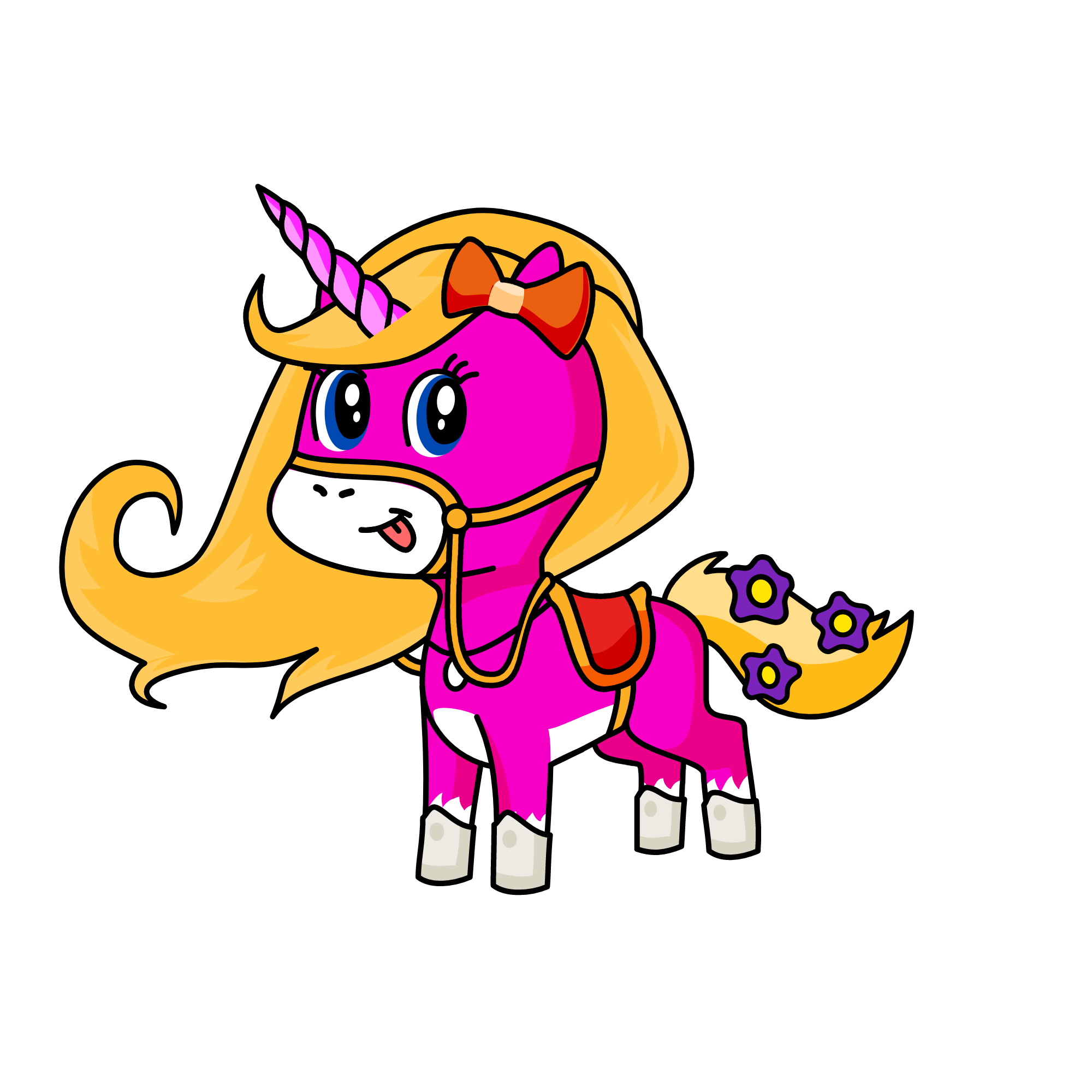 Pinky, the unicorn