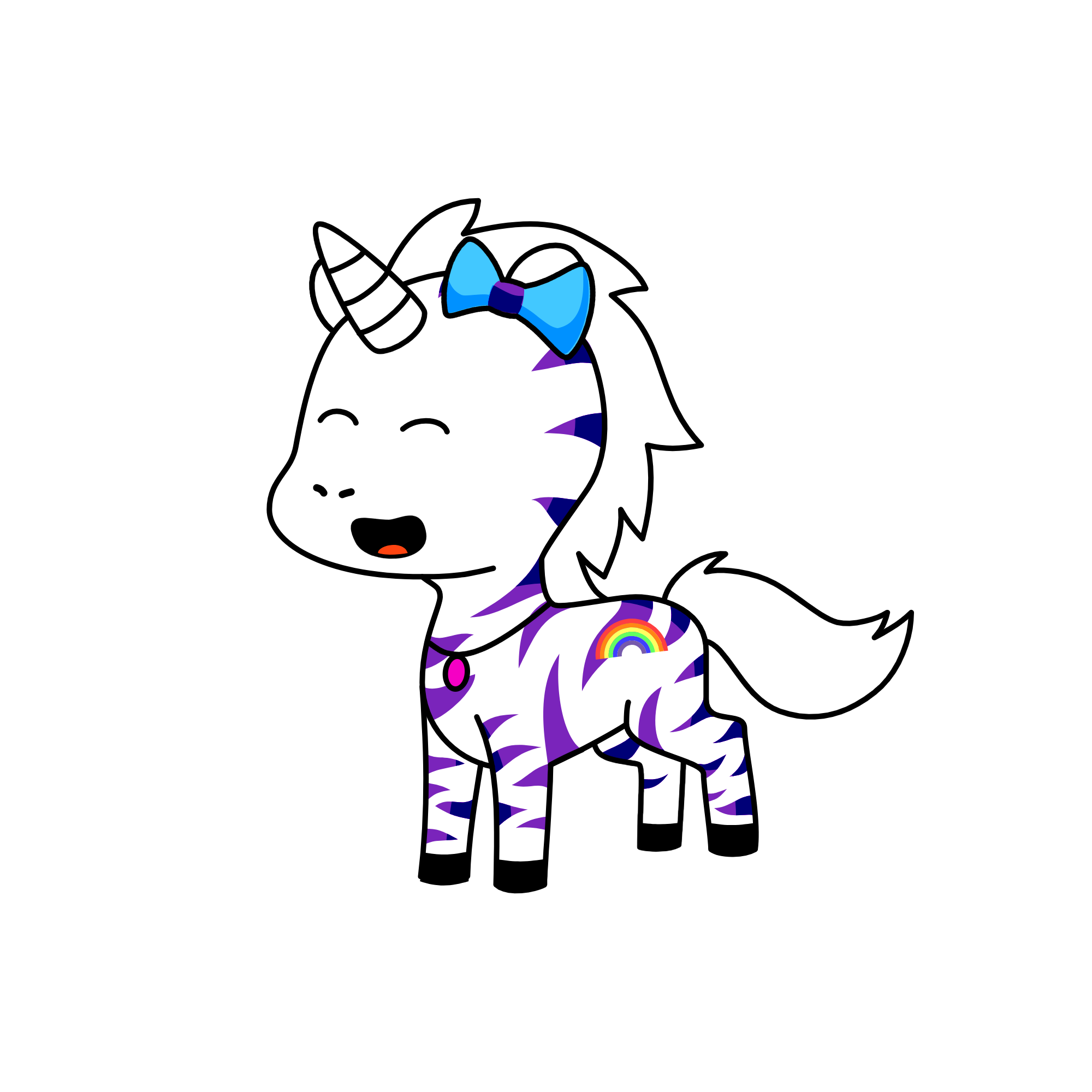 Purly, the unicorn