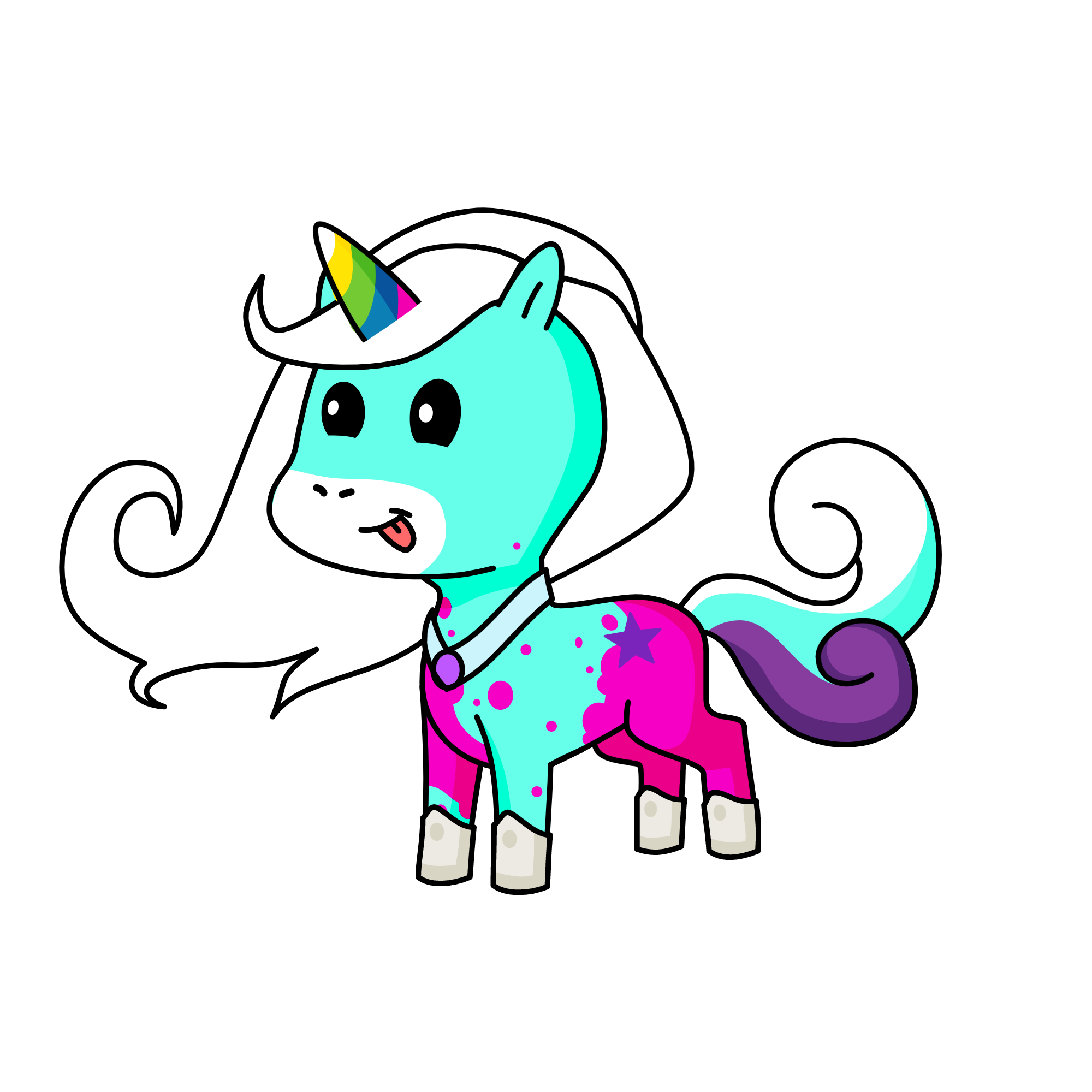 Melody, the unicorn
