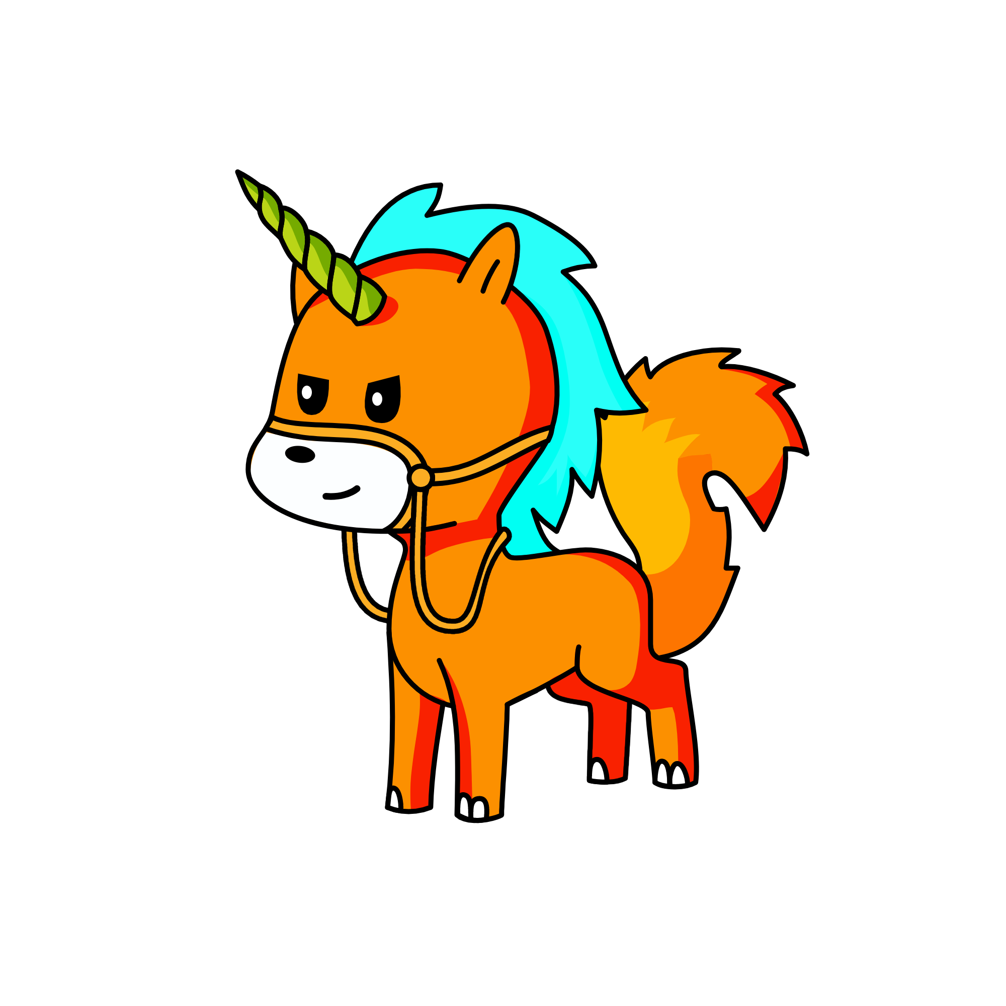 fox, the unicorn