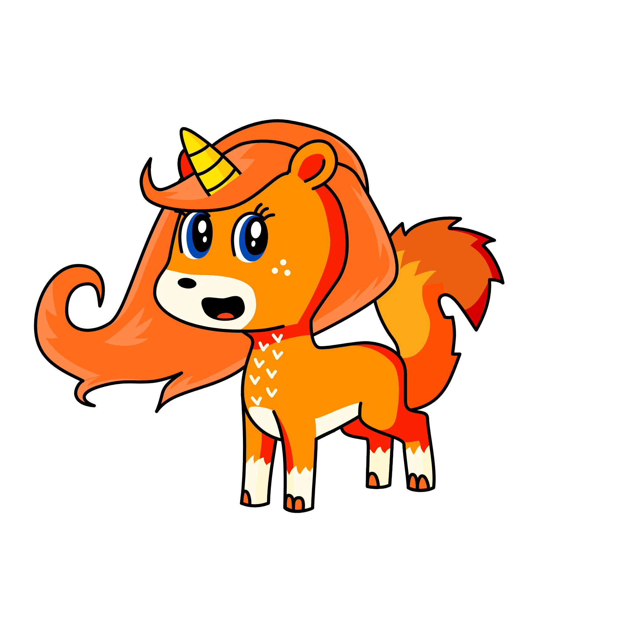 Foxxy, the unicorn