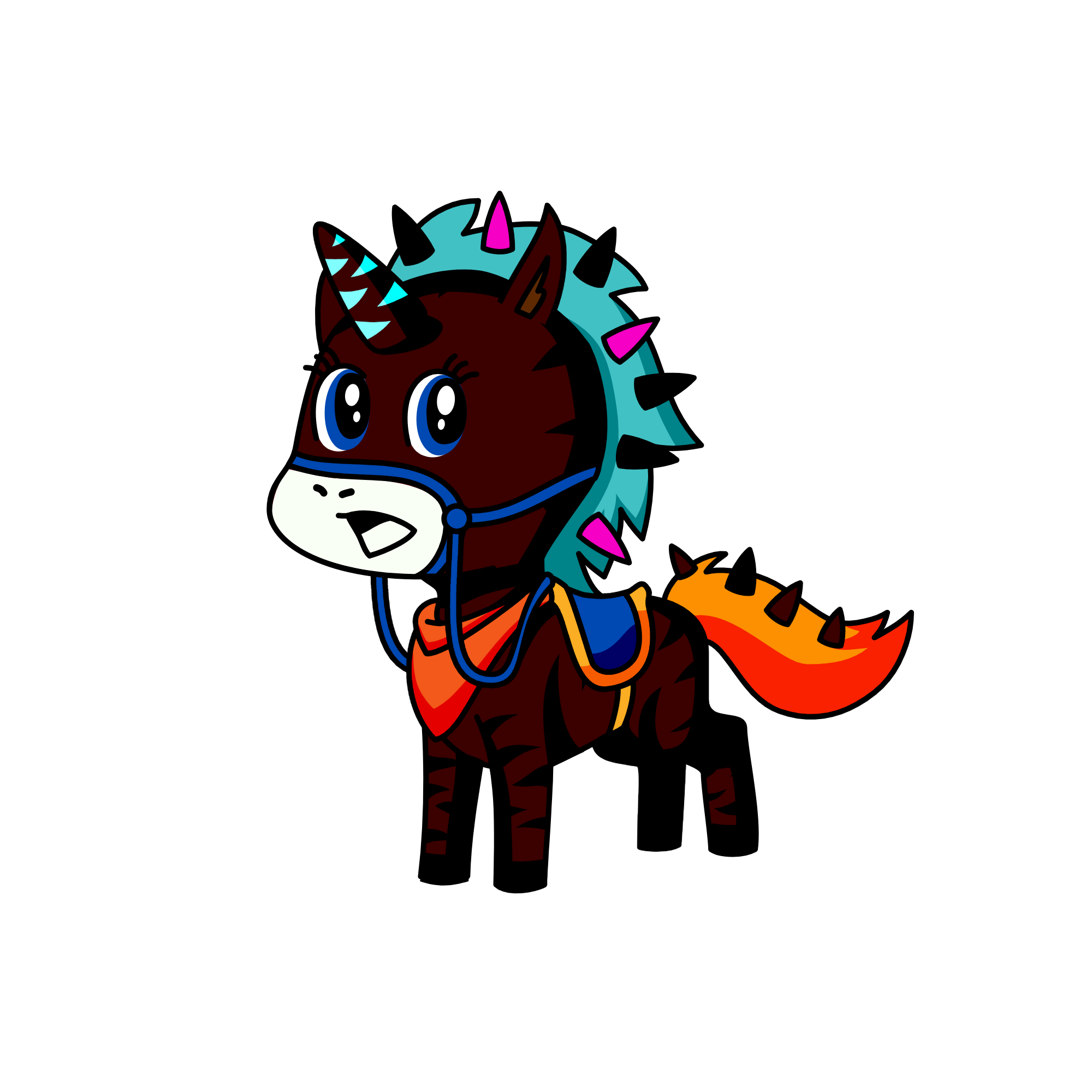 Trapped, the unicorn