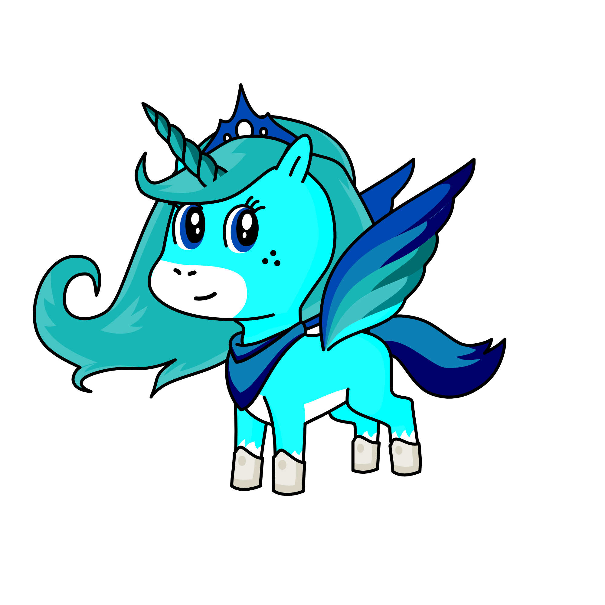 ice queen, the unicorn