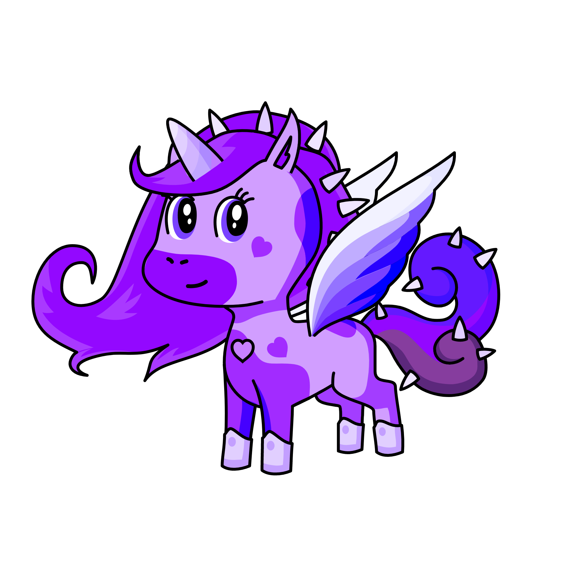 50 Shades Of Purple, the unicorn