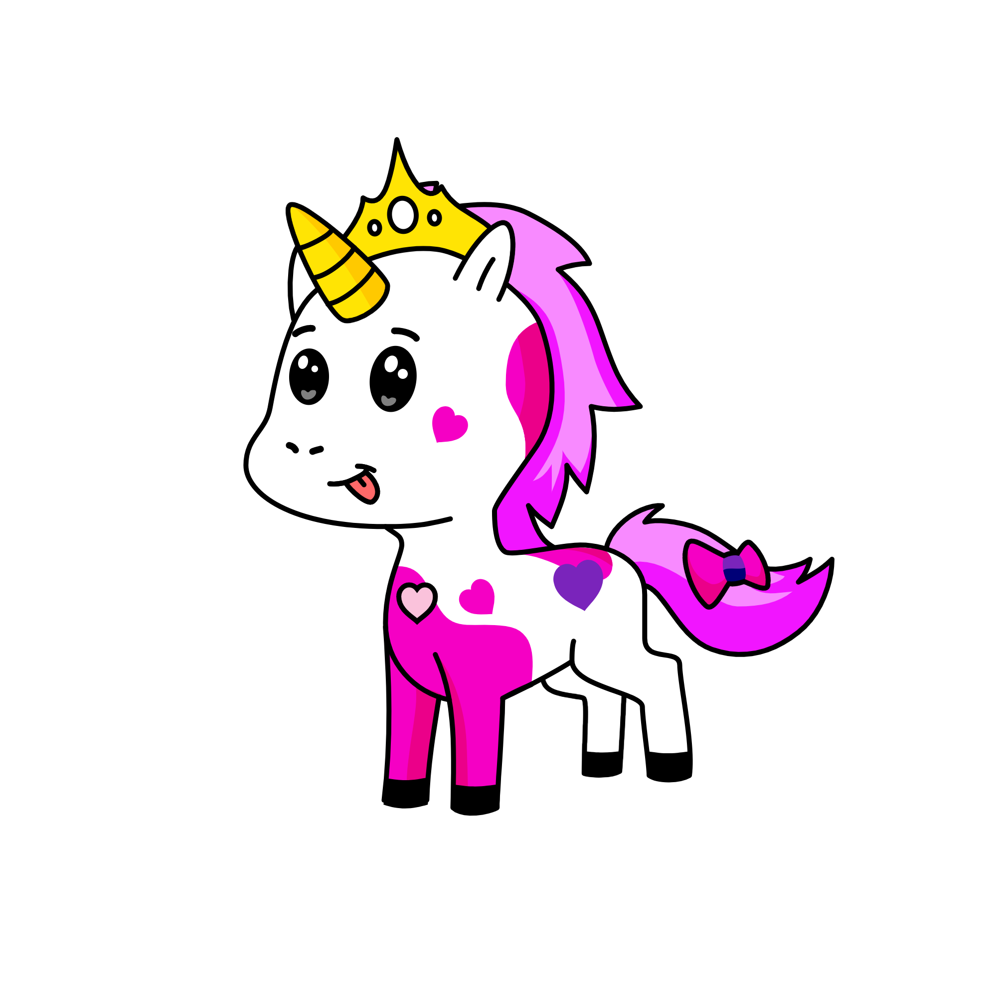 Pinky, the unicorn