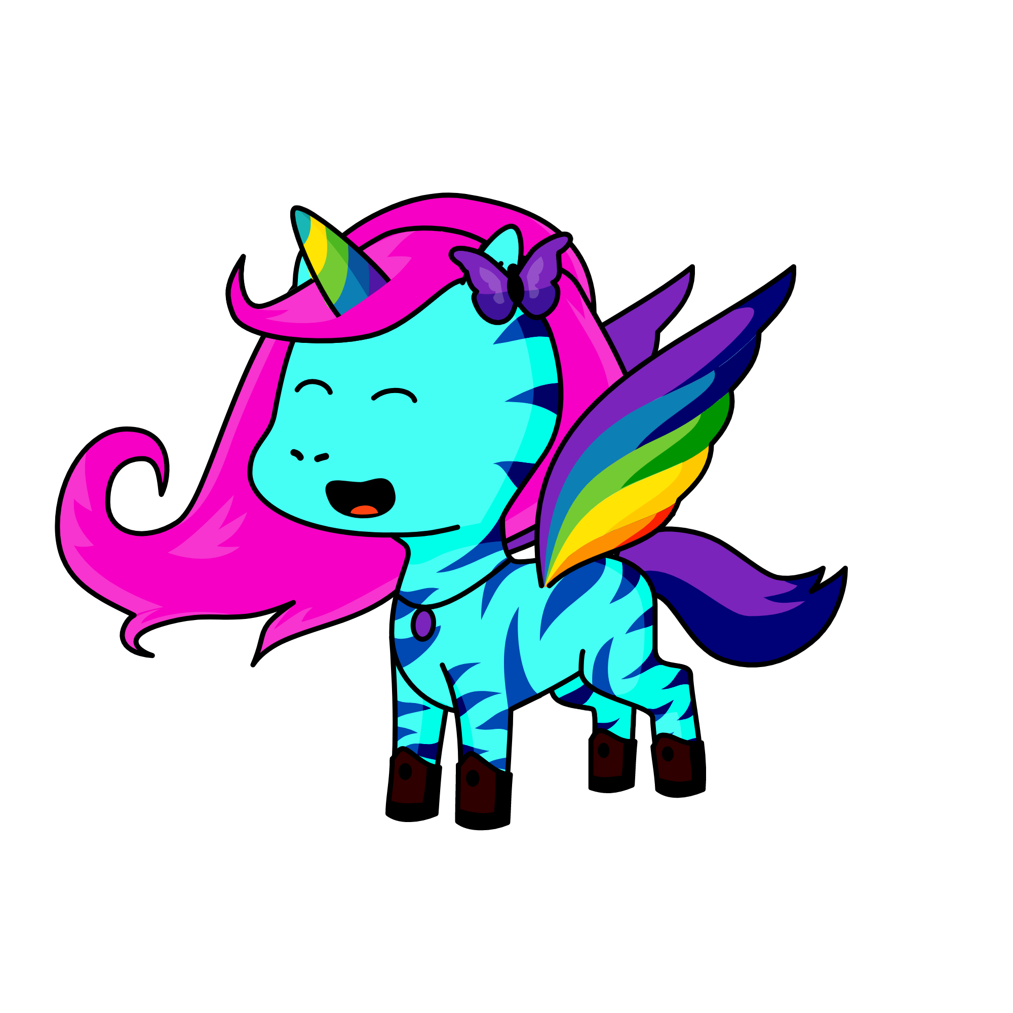 Rainbow Strips, the unicorn