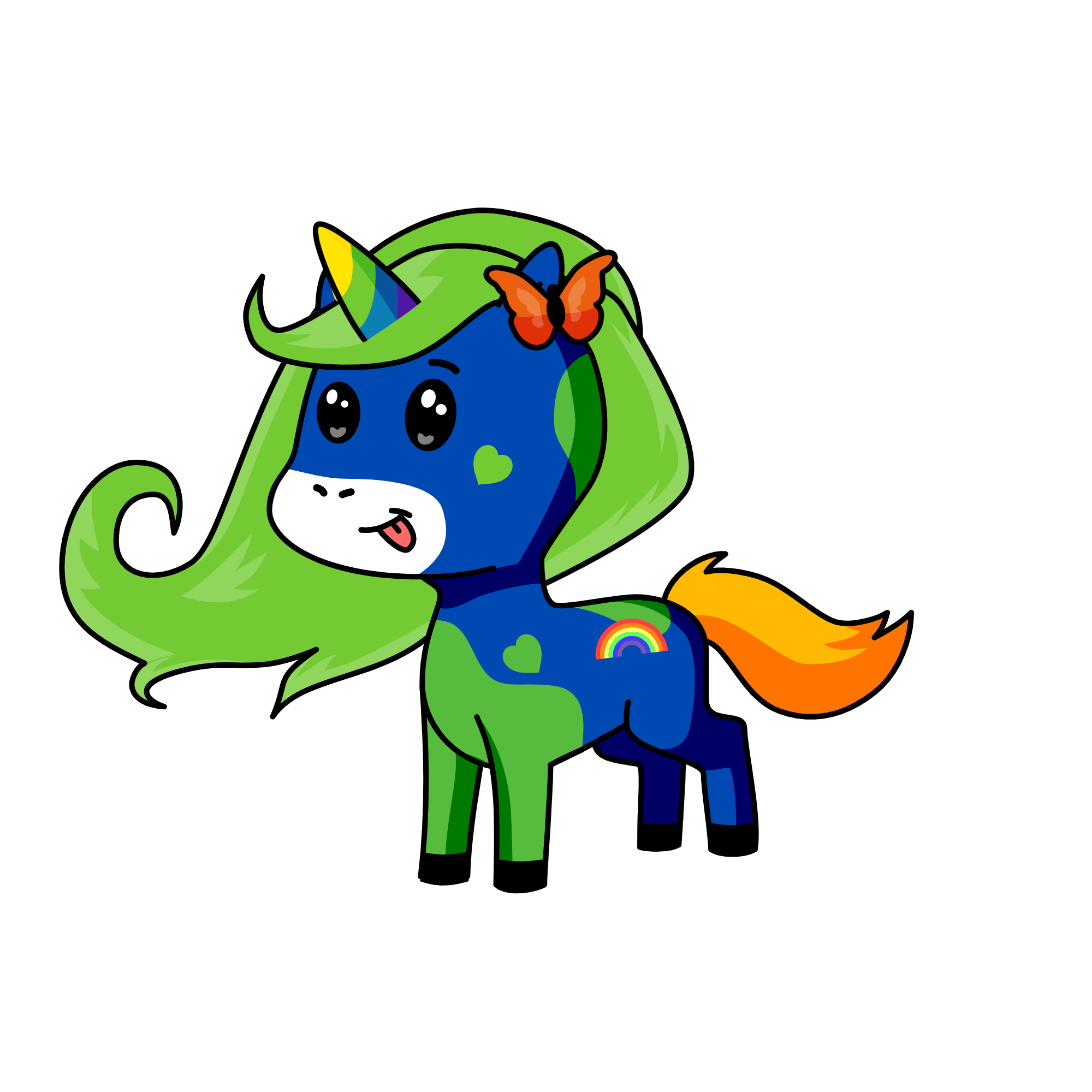 dibujo, the unicorn
