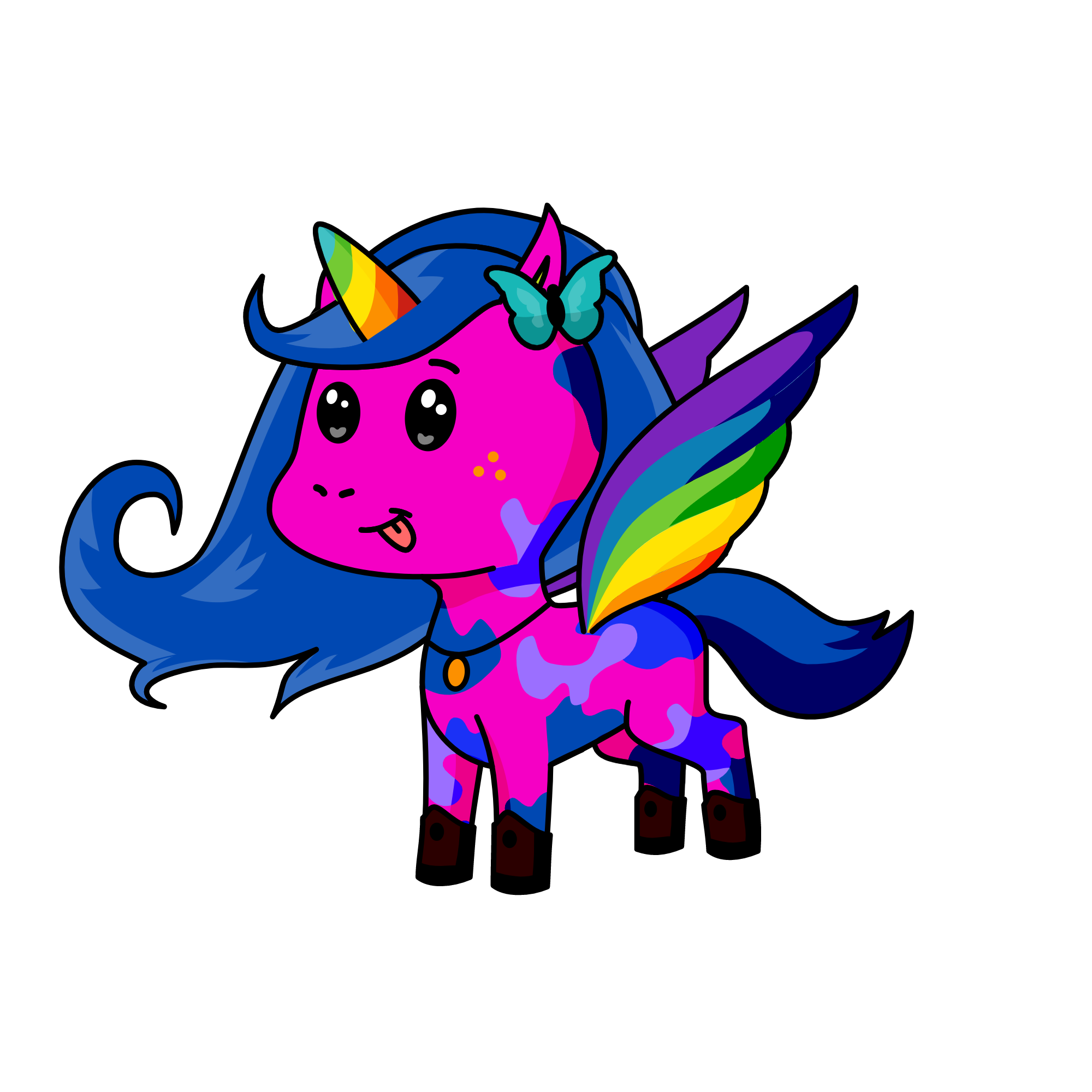 Present, the unicorn