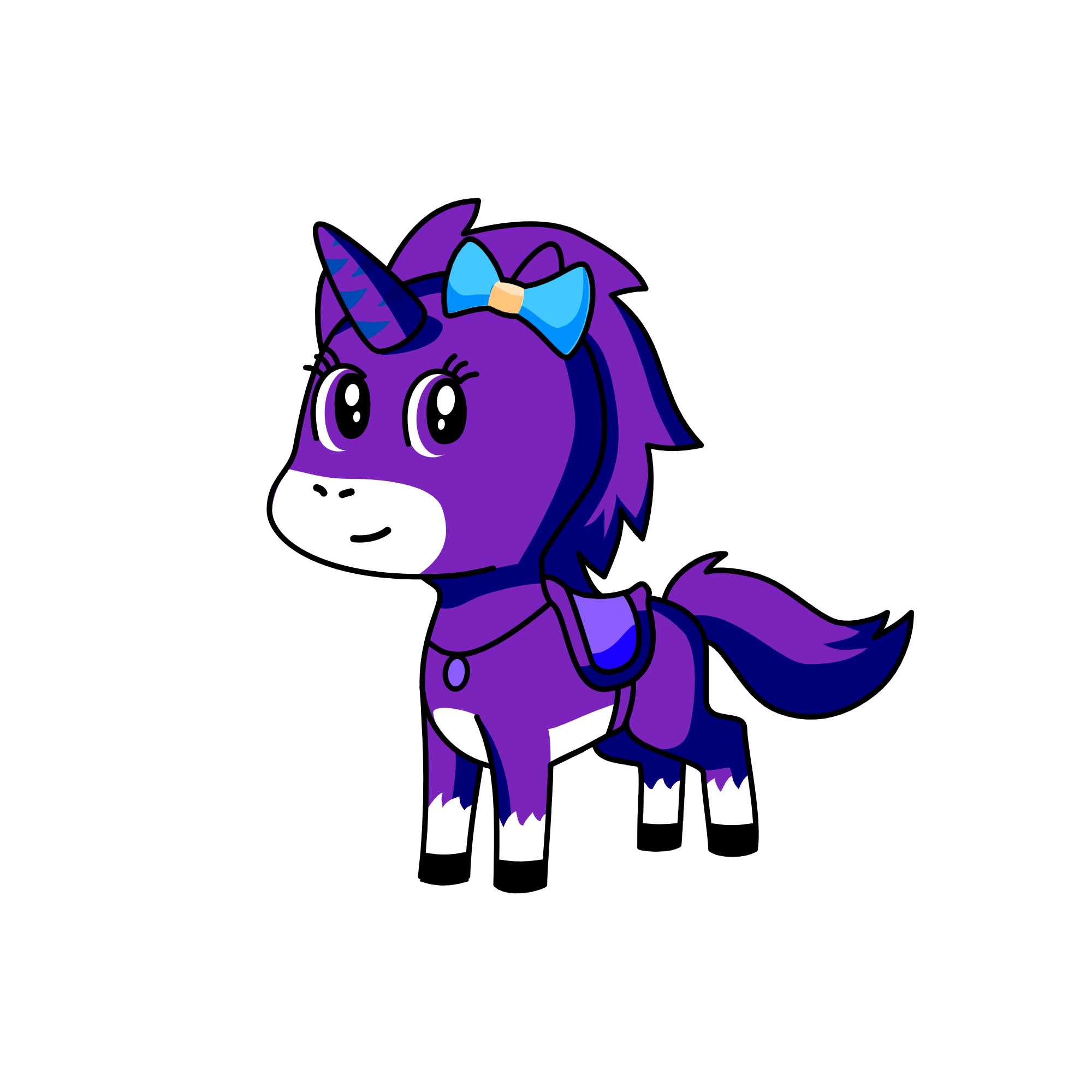 purple, the unicorn