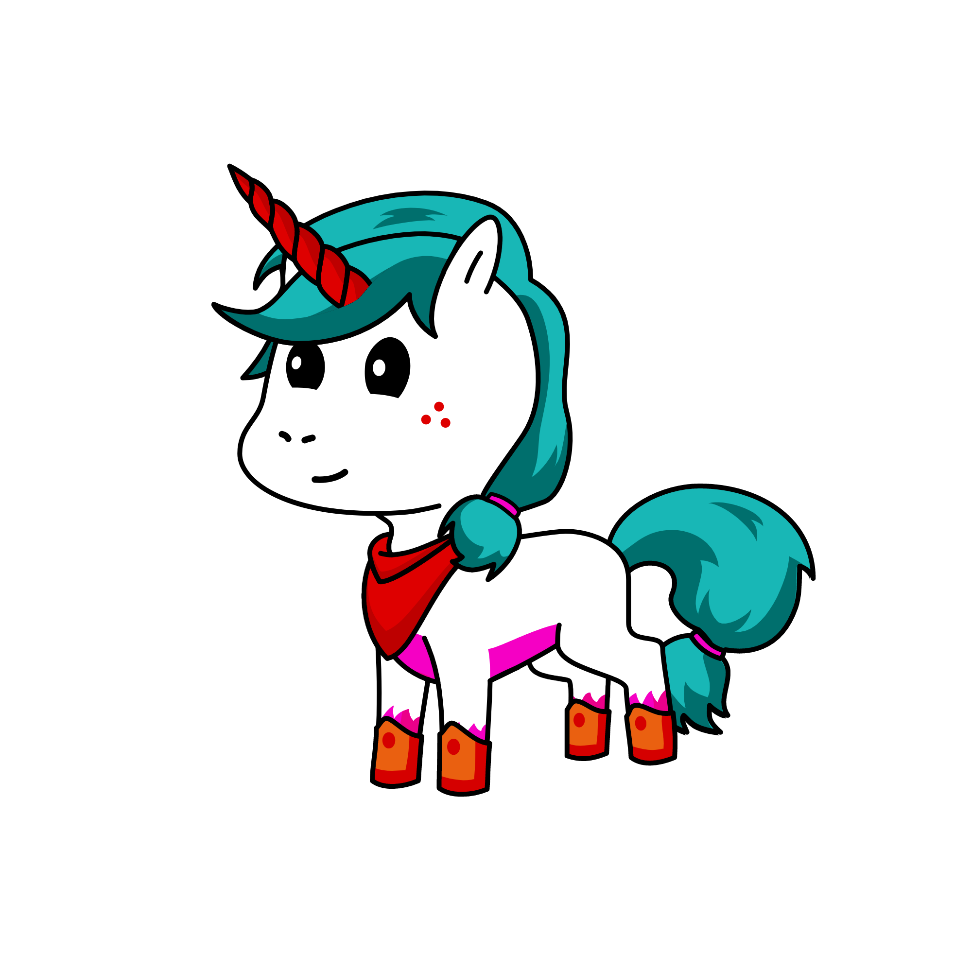 snow flak, the unicorn
