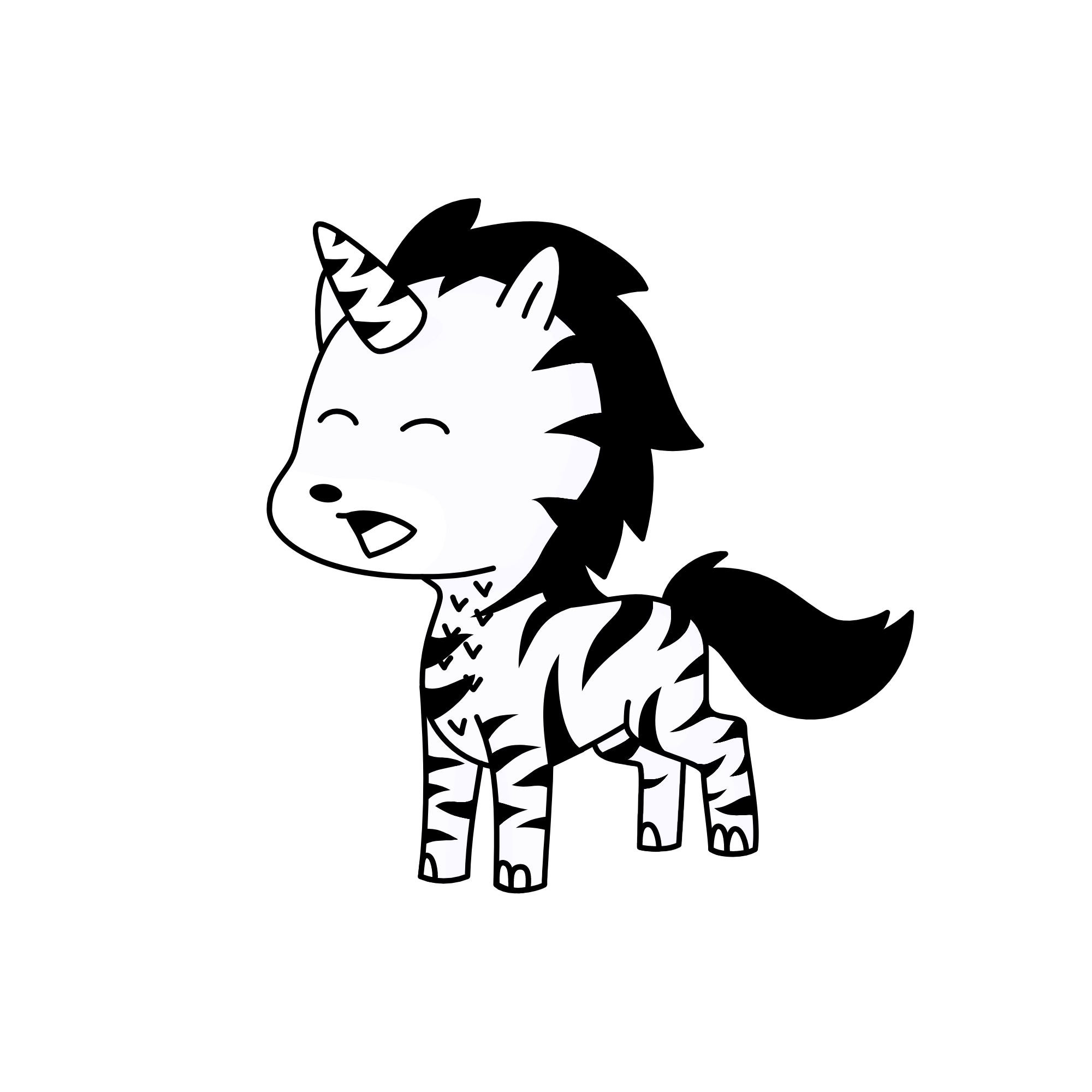 Snow Tiger, the unicorn