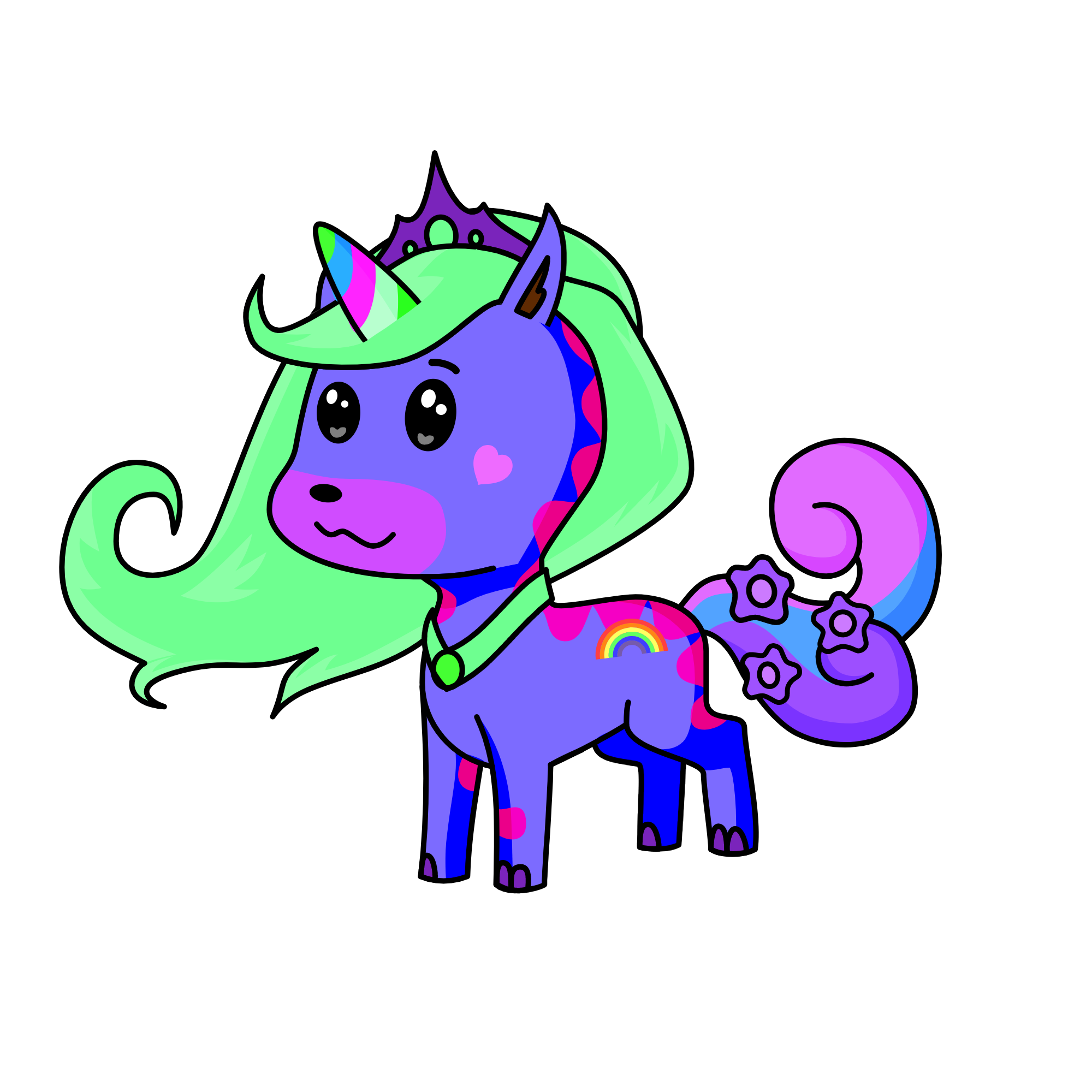 Prettycorn, the unicorn