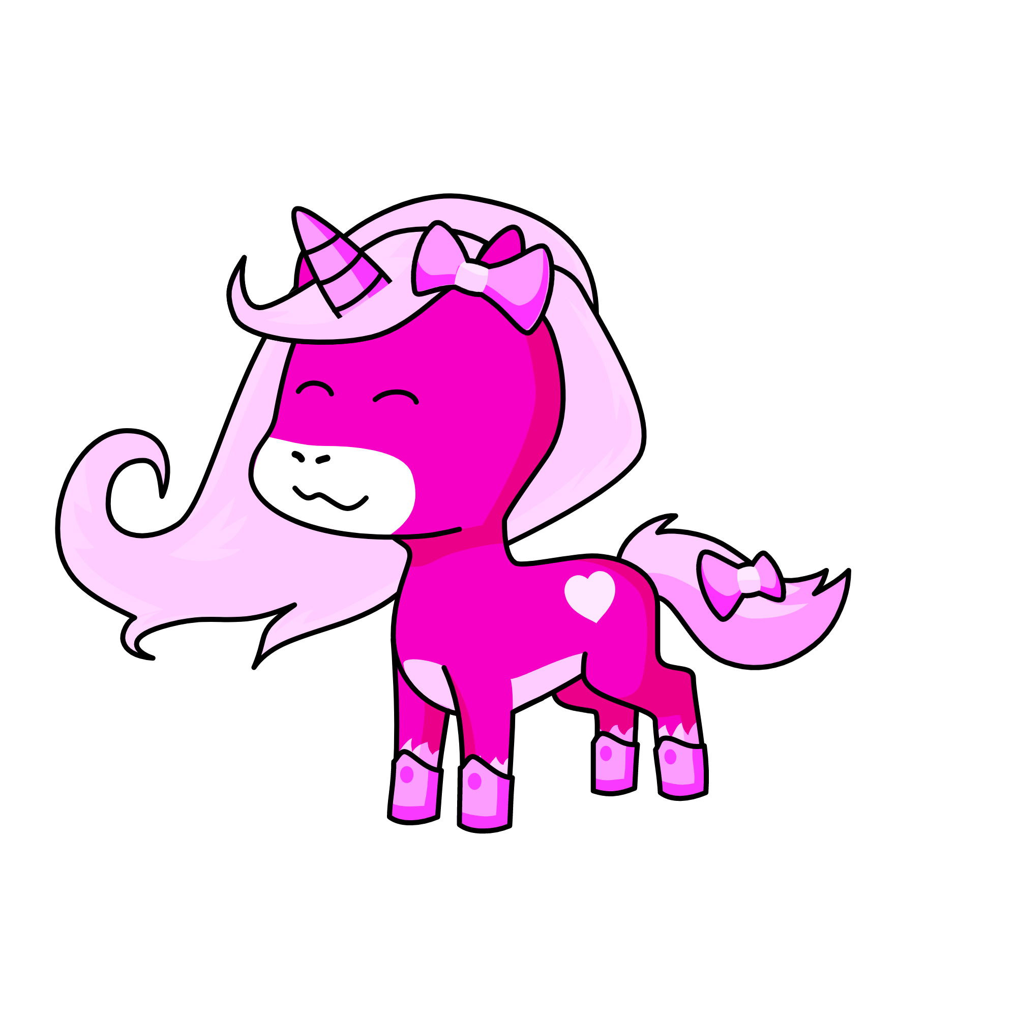Pinky, the unicorn