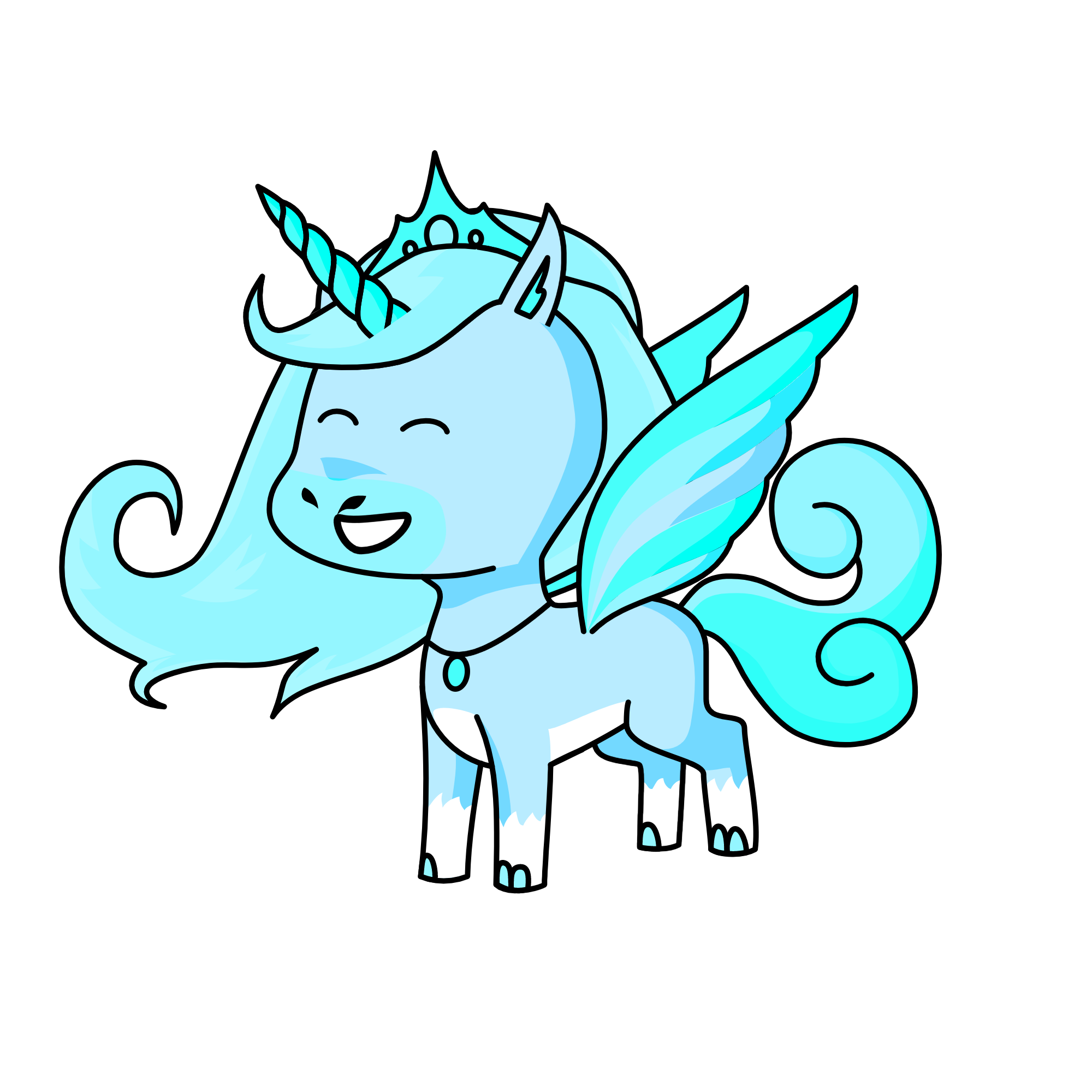 ice princess, the unicorn