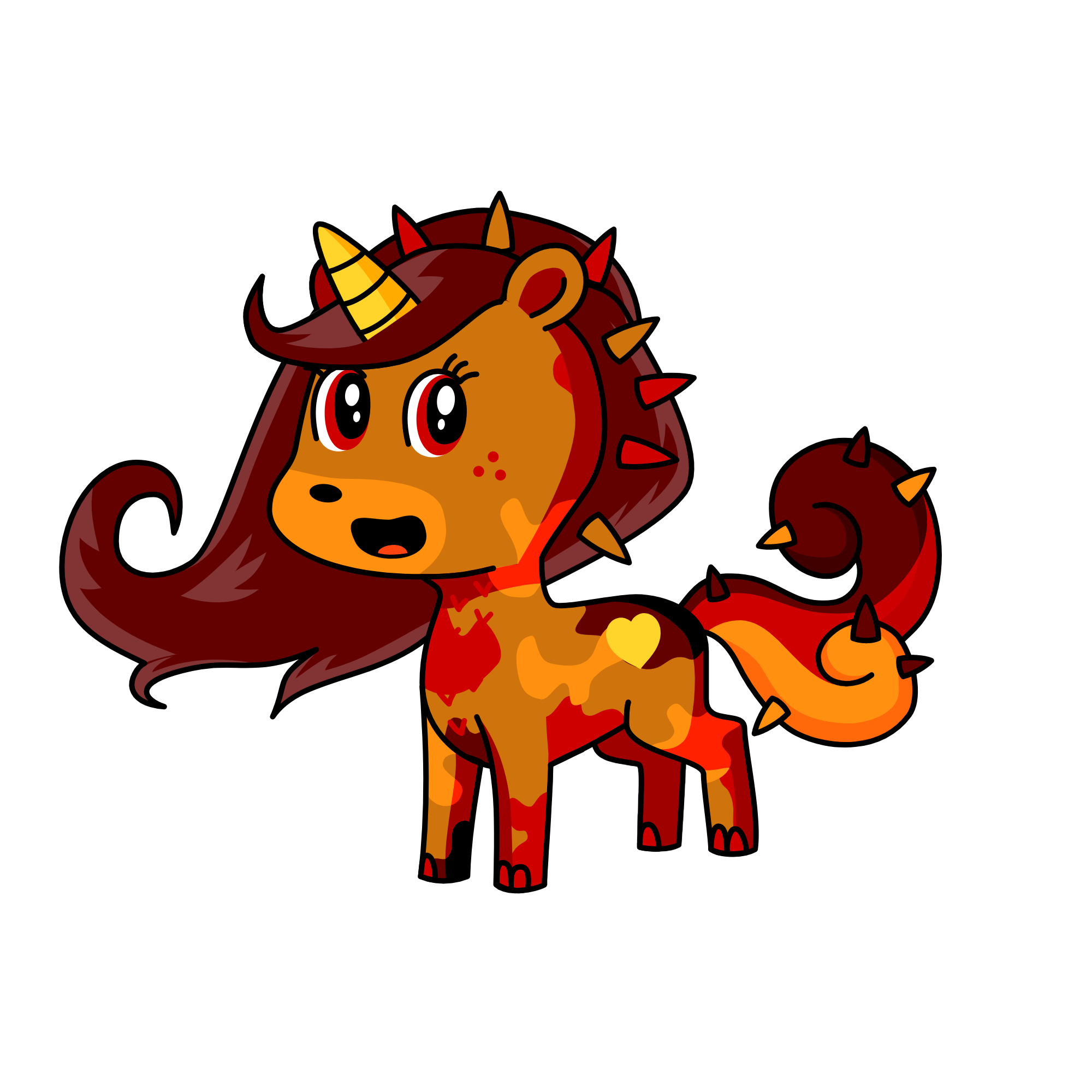 Queen Fall, the unicorn