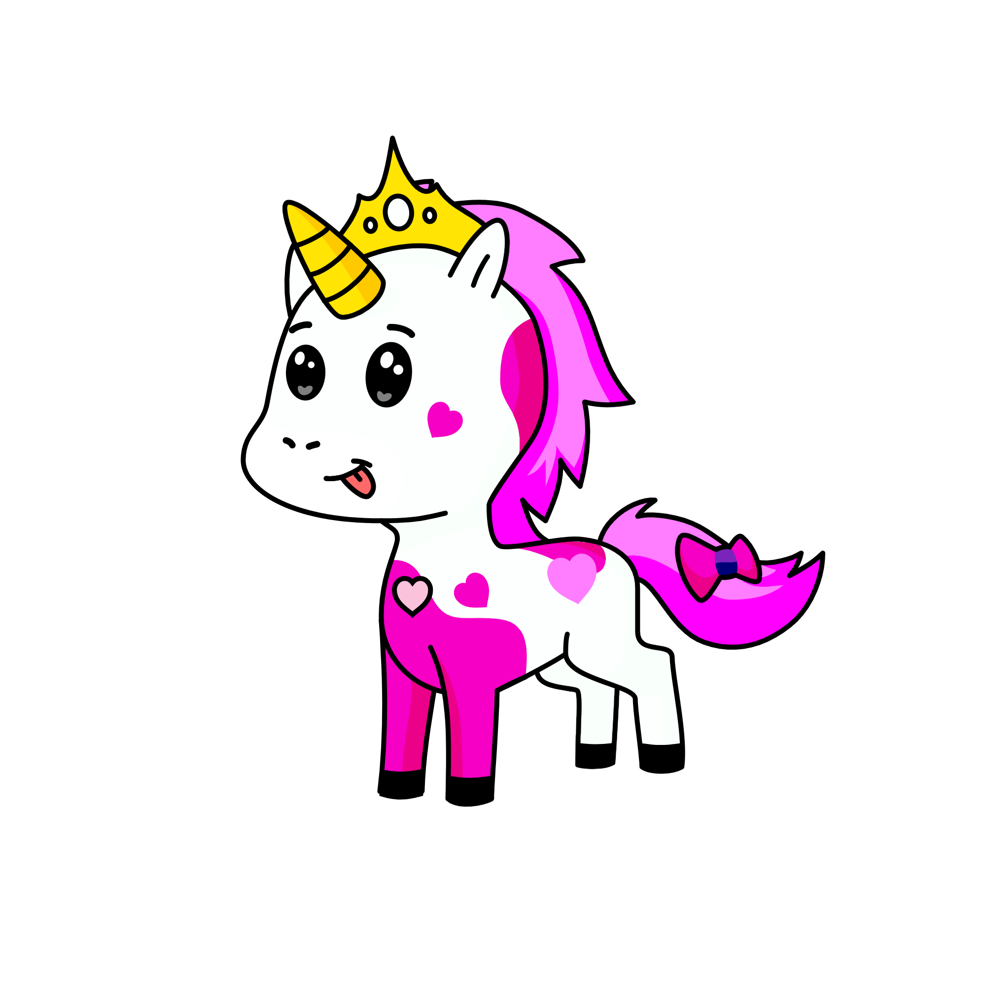 Pinky, the unicorn
