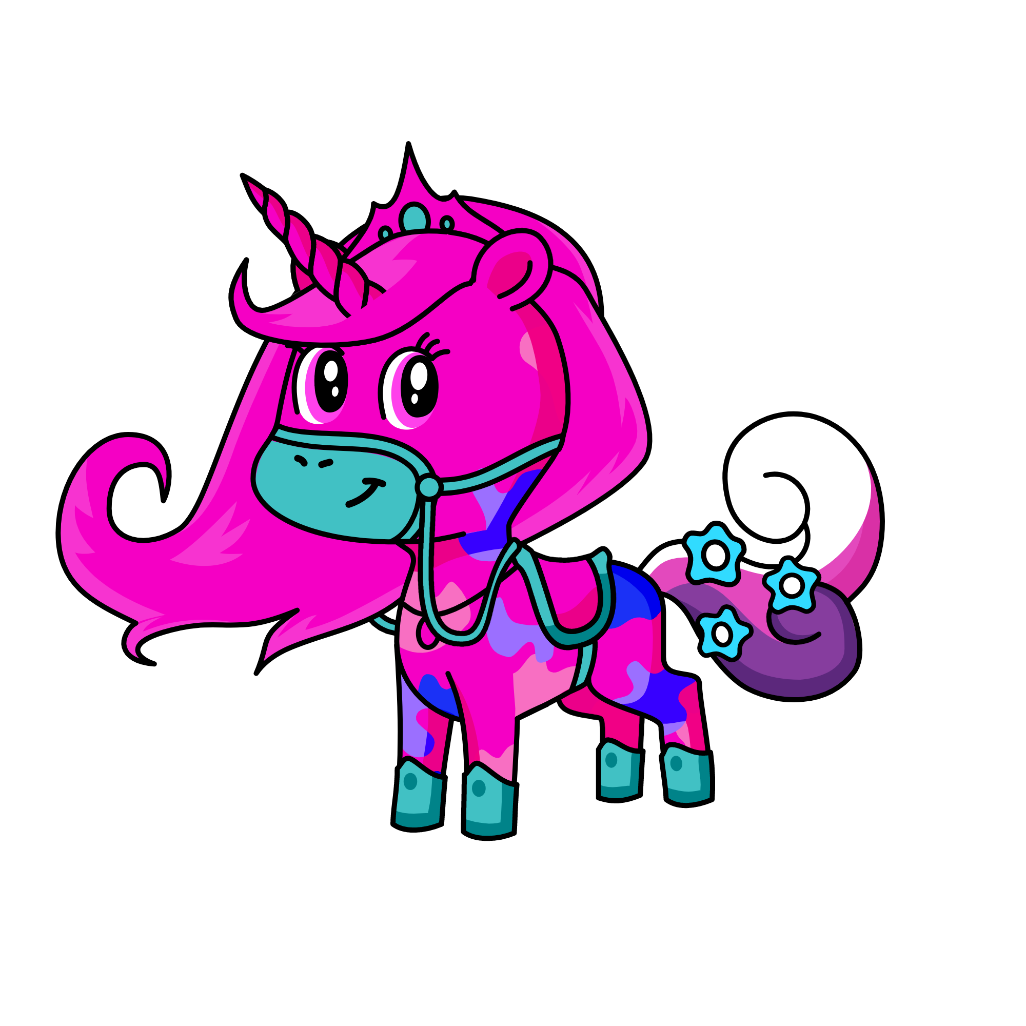 Pinky, the unicorn