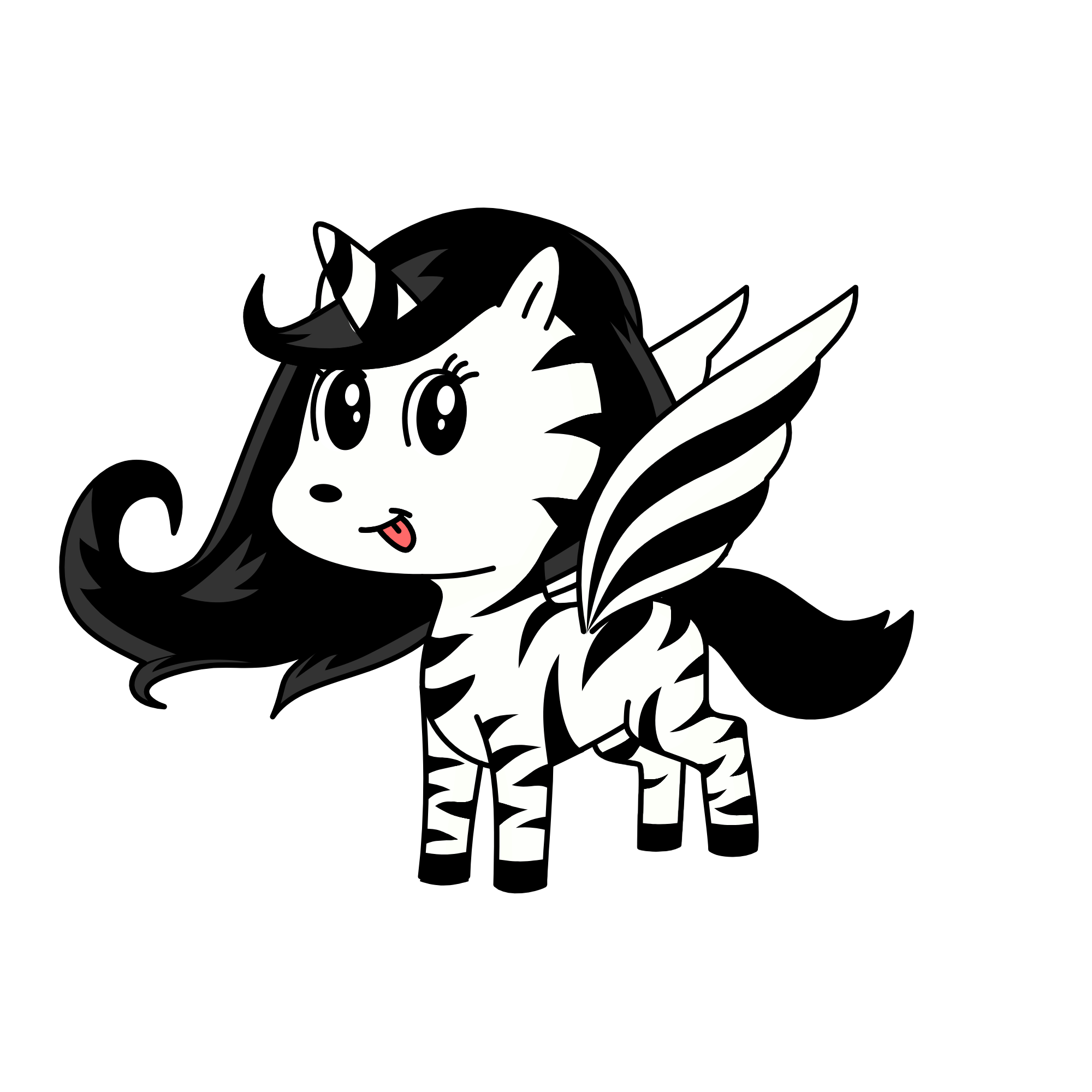 black, the unicorn