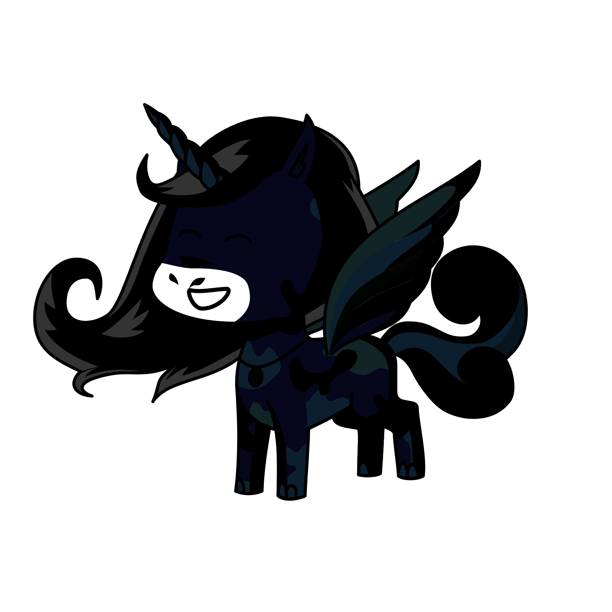 blue darkness, the unicorn