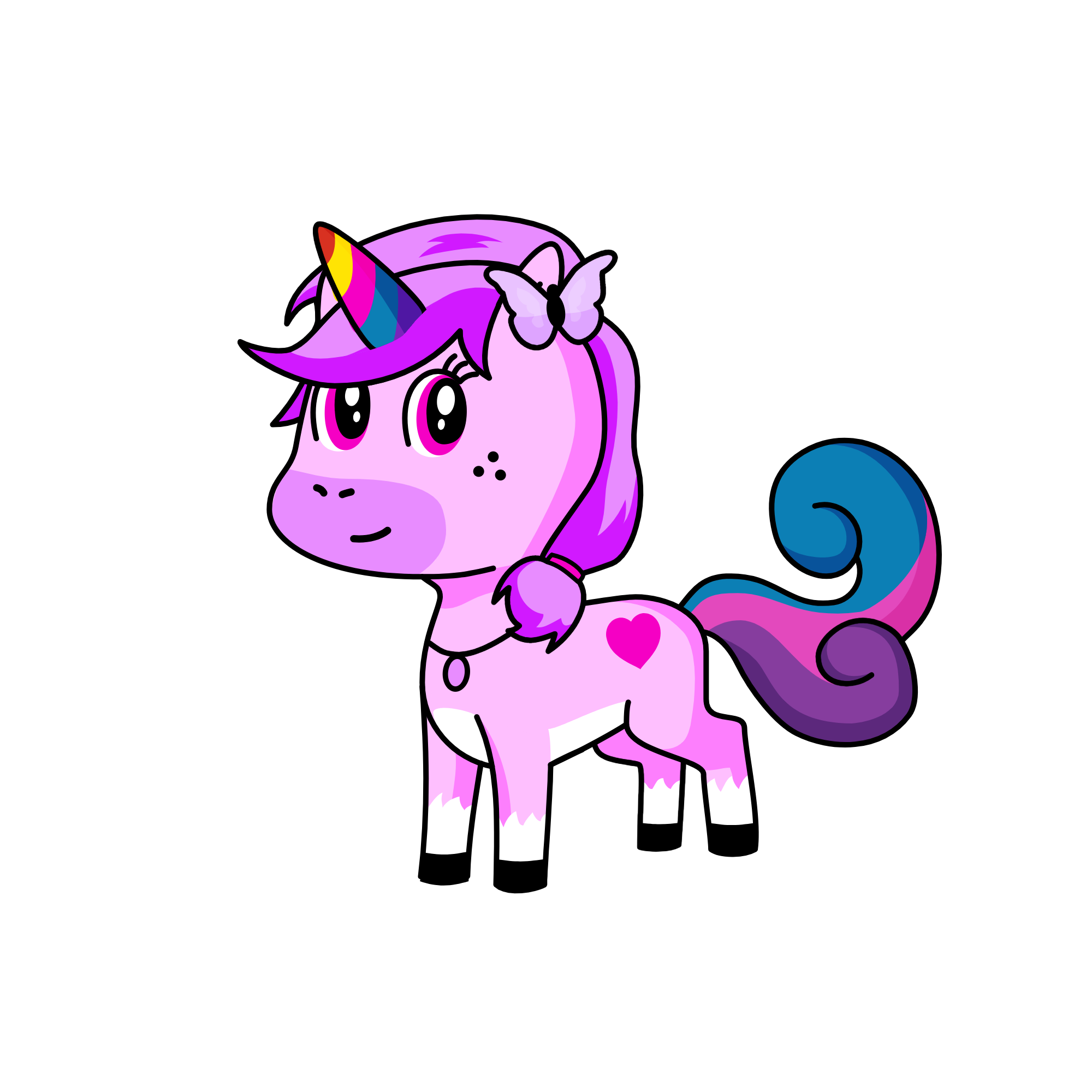 Dizzy, the unicorn