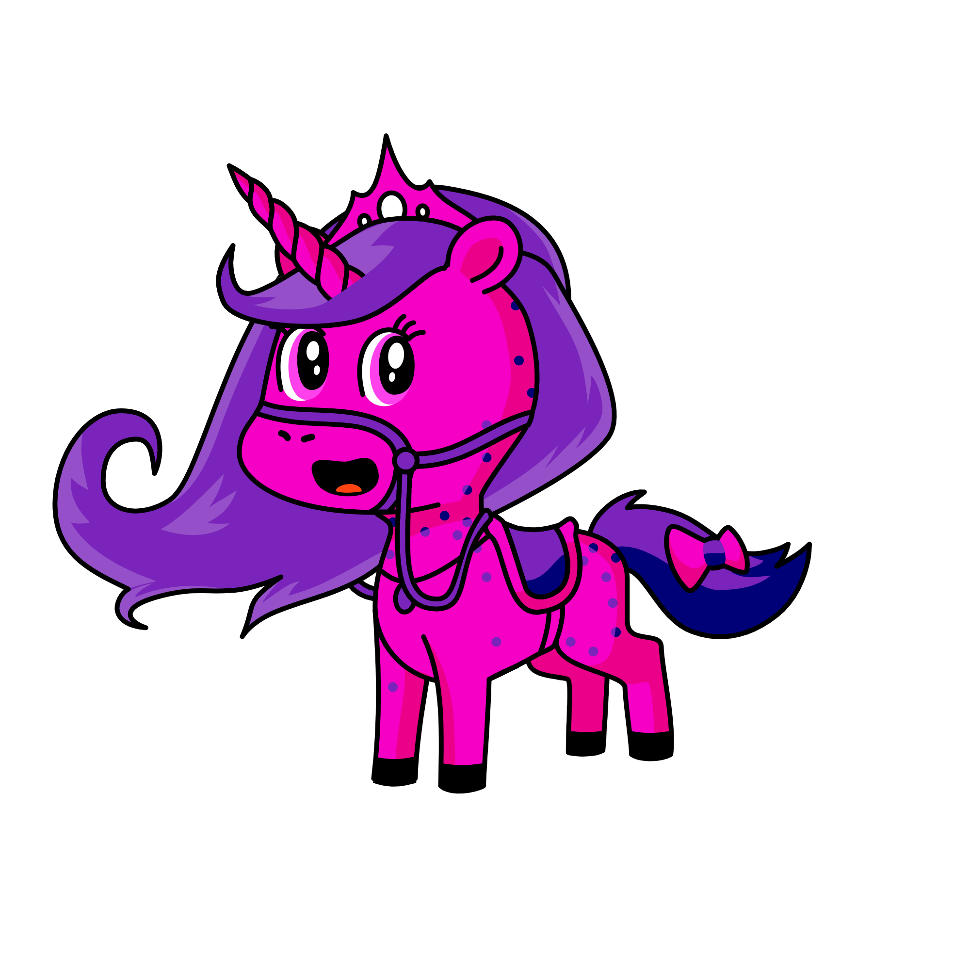 Dark Queen, the unicorn